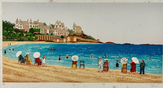 Beach Silkscreen by Fanch Ledan