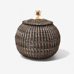 John Hank Alaskan Inuit Baleen Basket