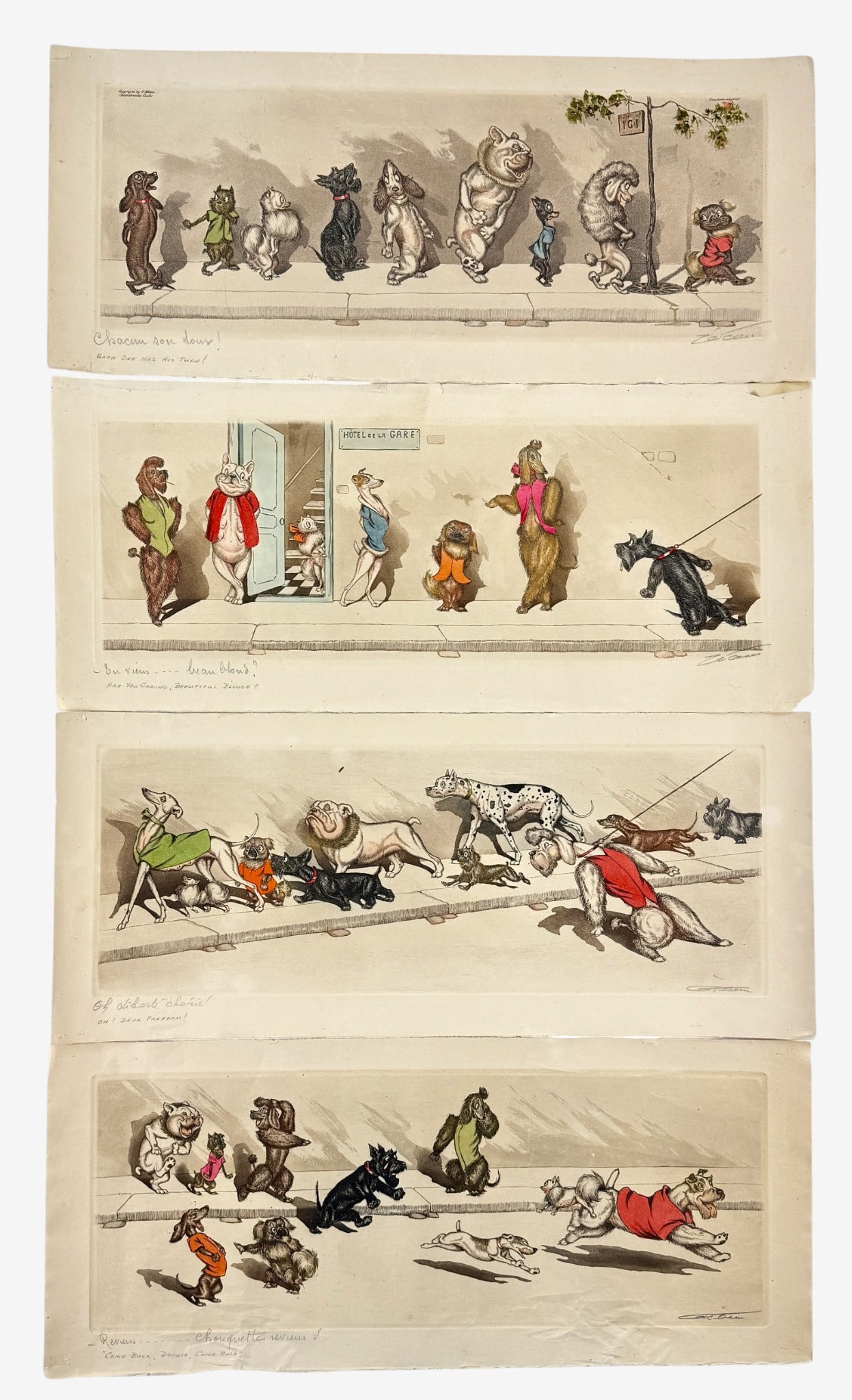 4 Etchings by Boiris O'Klein (1 of 5)