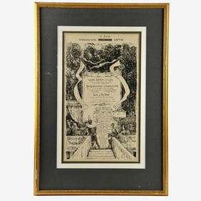 French Prints: Satire, Advertisements, Framed
