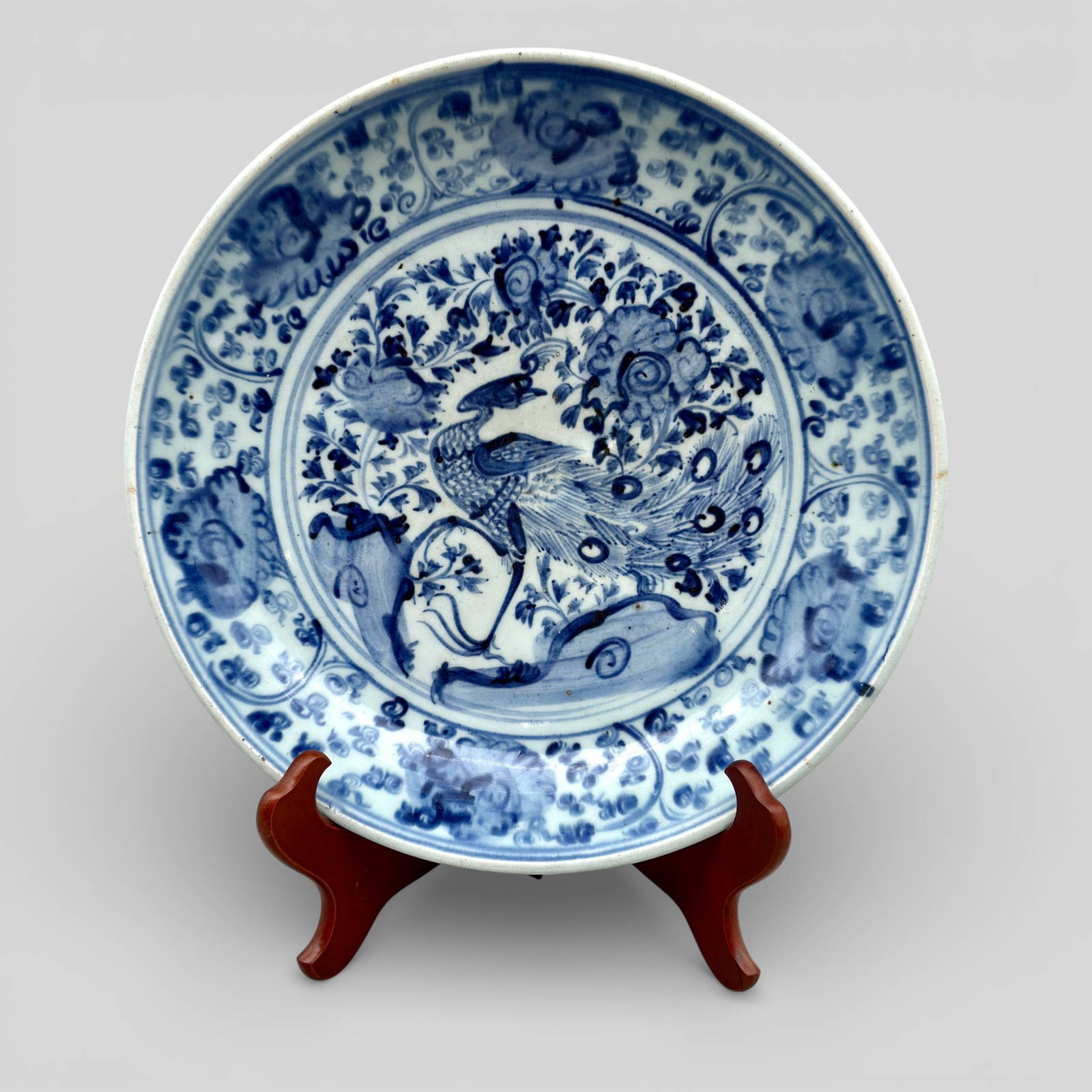 Ming Blue and White Porcelain Dish