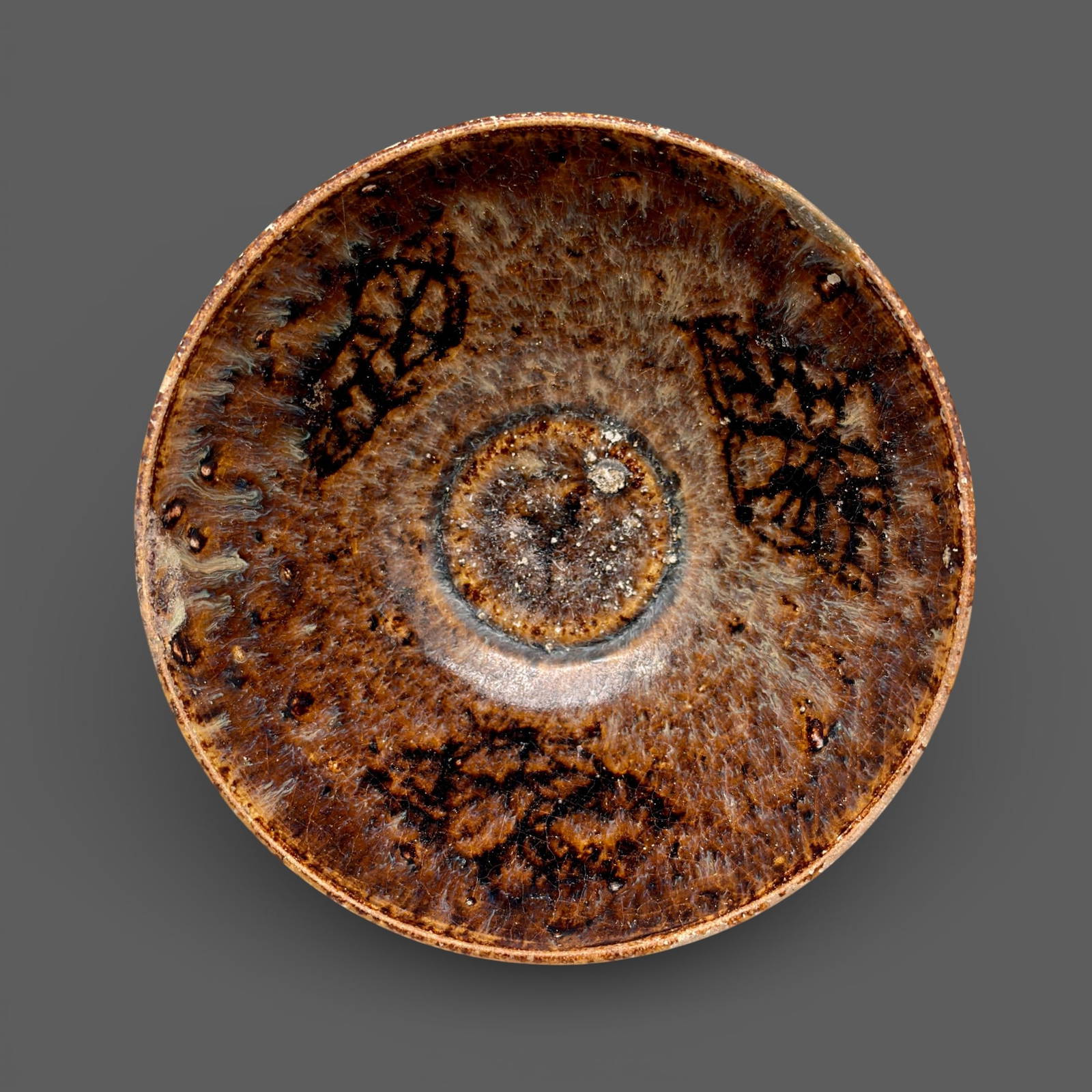 Jizhou Ware Paper-Cut Resist-Decorated Tea Bowl