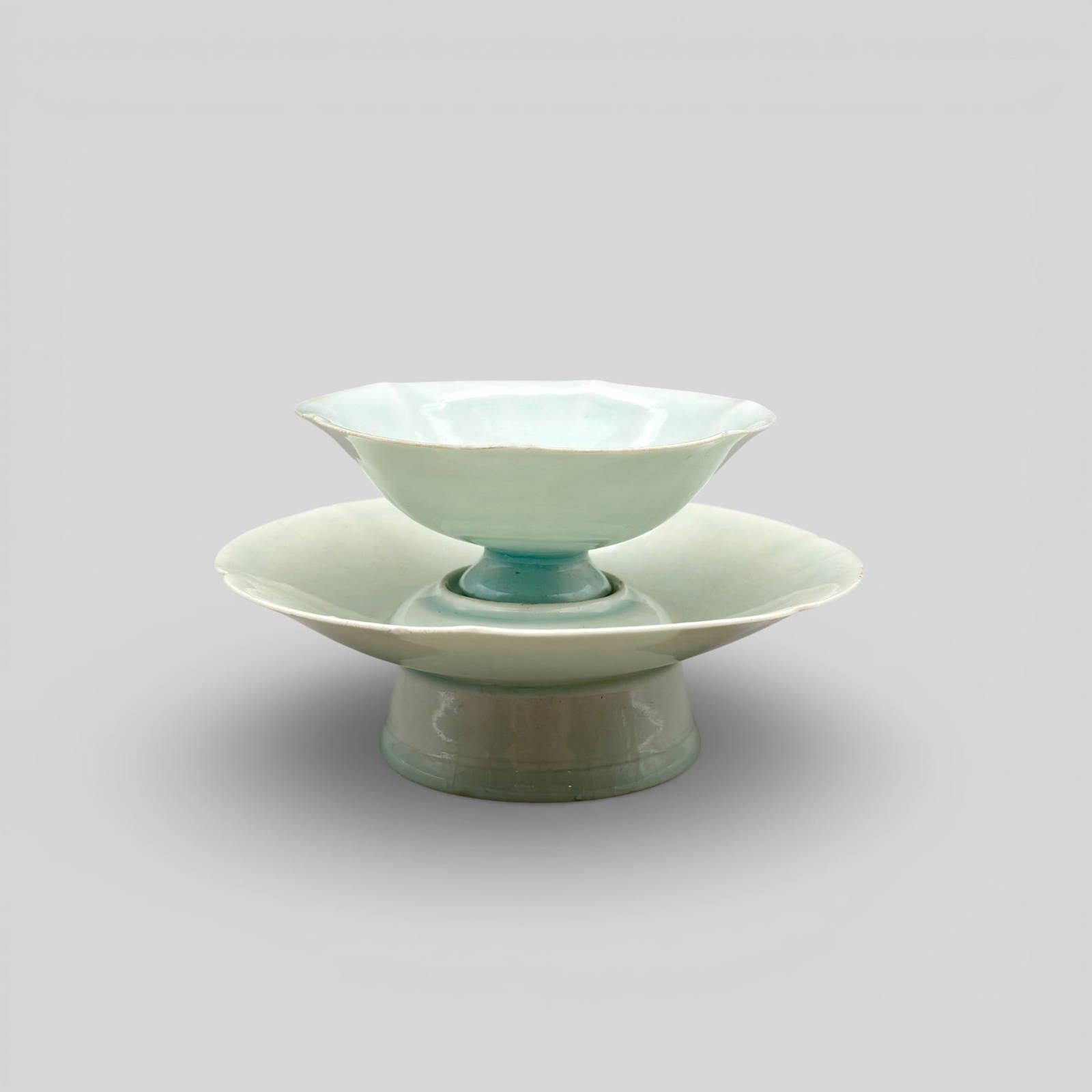 A Stacking Qingbai Cup and Saucer