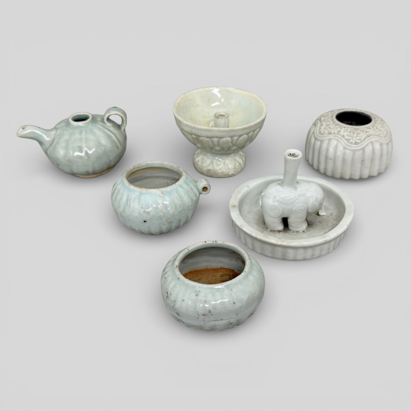 Group of Six Qingabi Wares (1 of 16)