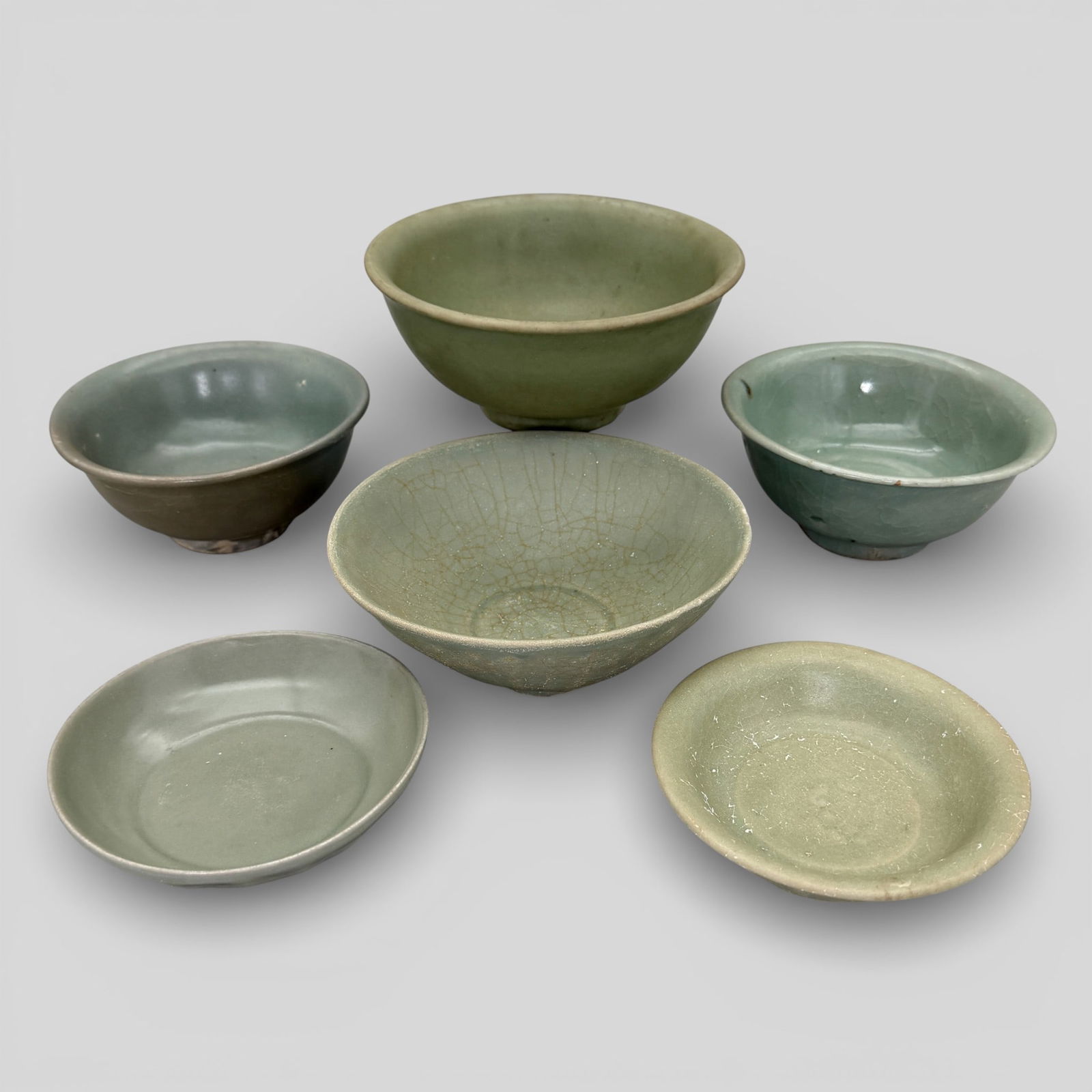 Six Longquan Celadon Bowls (1 of 18)
