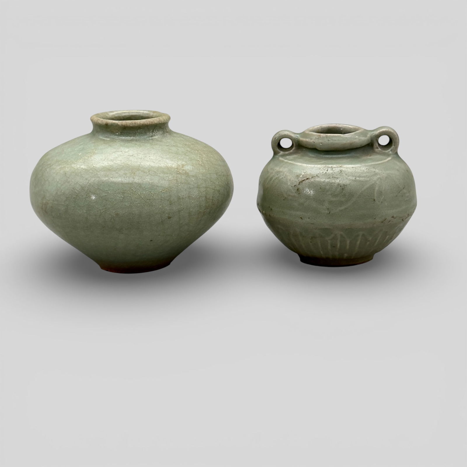 Pair of Longquan Celadon Jars (1 of 9)