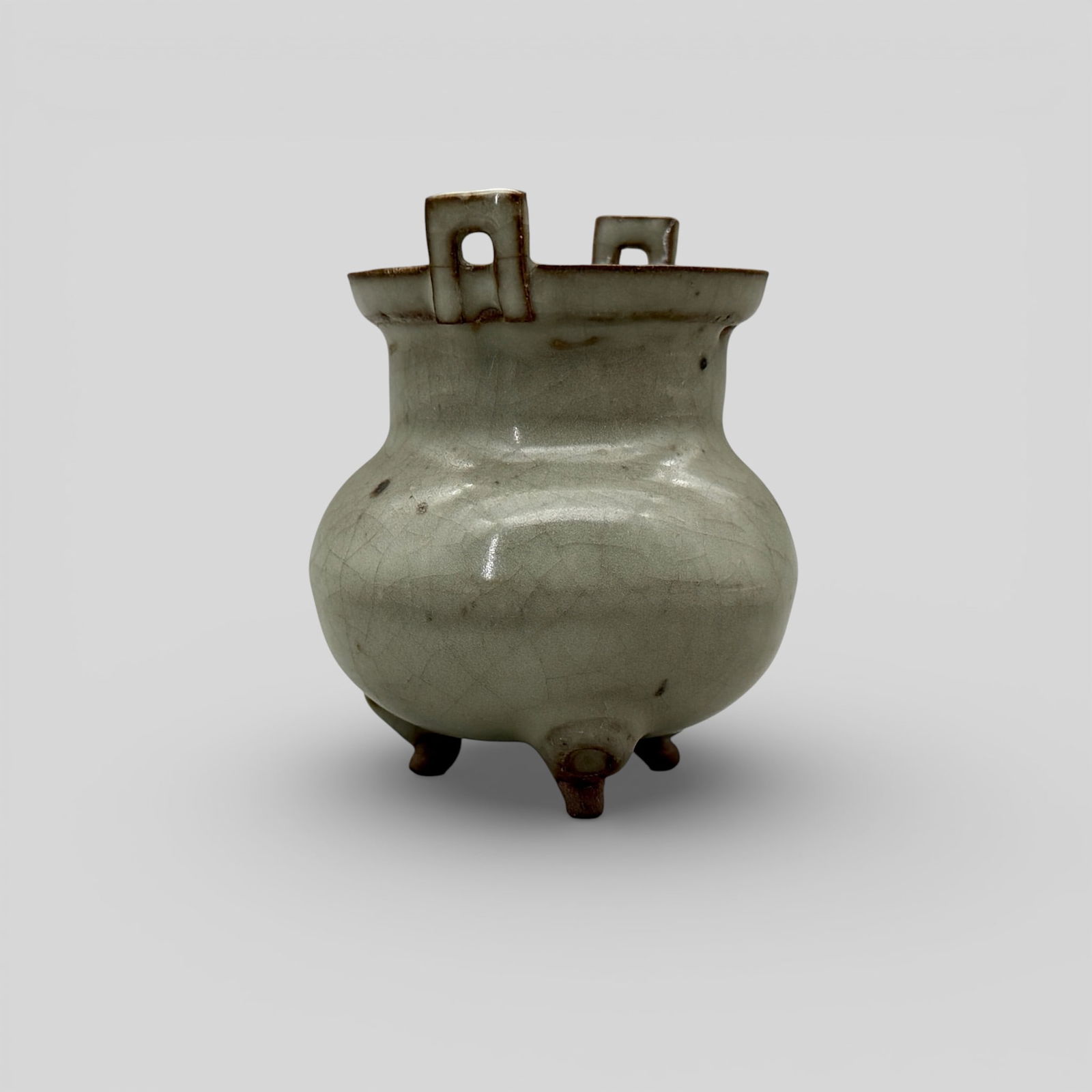 Longquan Celadon Tripod Vase with Handles (1 of 10)