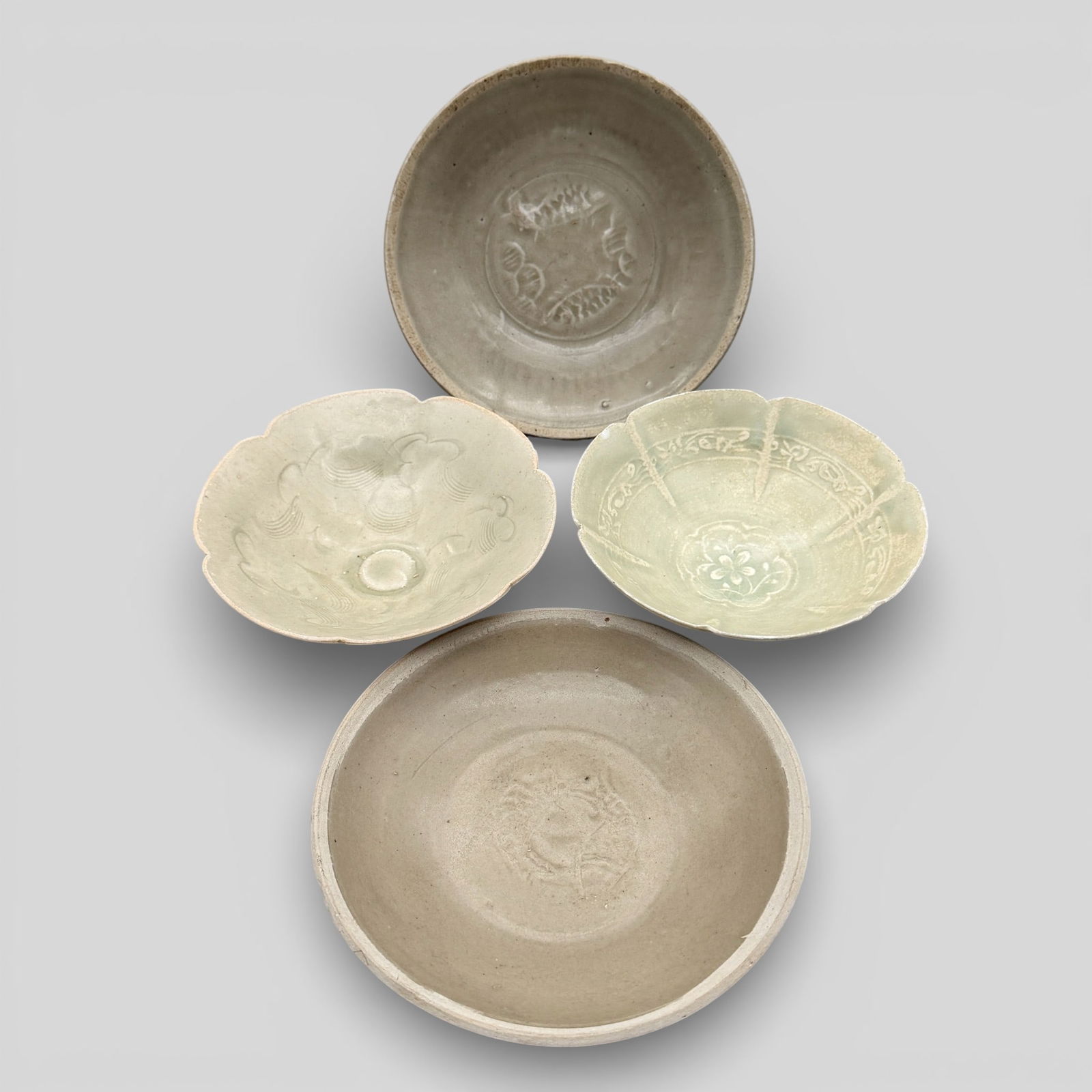 Two Celadon Bowls and Two Celadon Plates (1 of 16)
