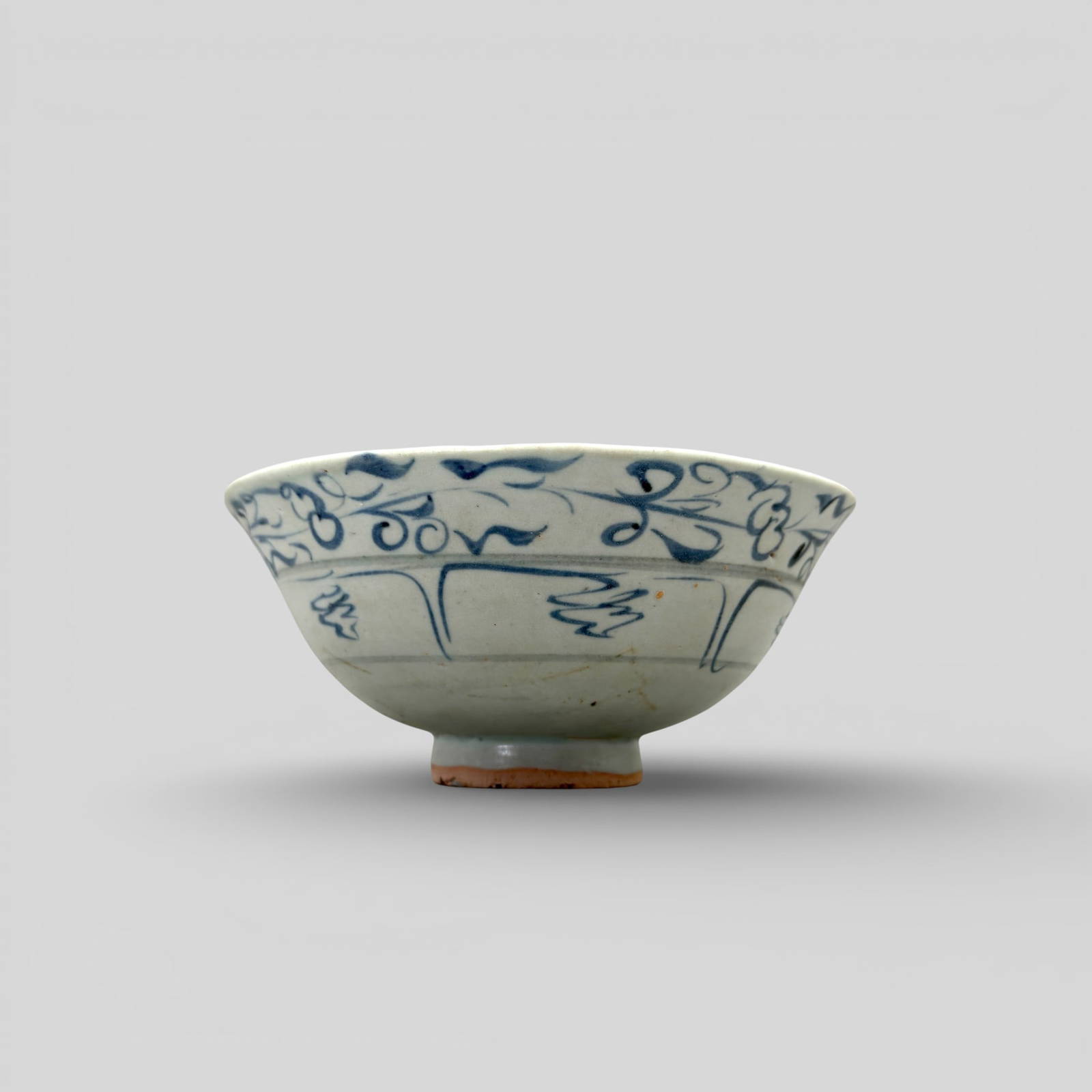 Porcelain Bowl with Underglaze Blue, Yuan