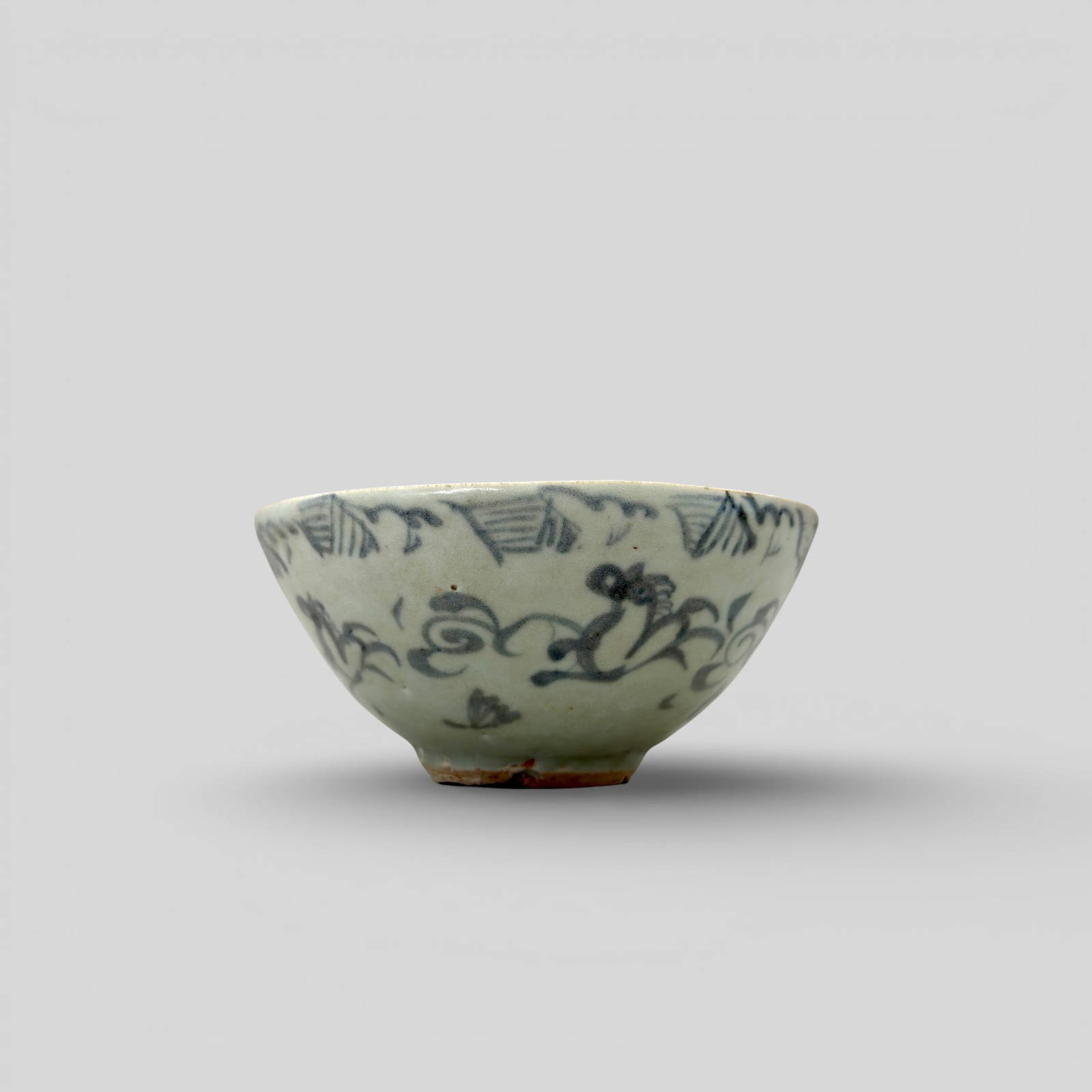 Porcelain Bowl with Underglaze Blue, Yuan