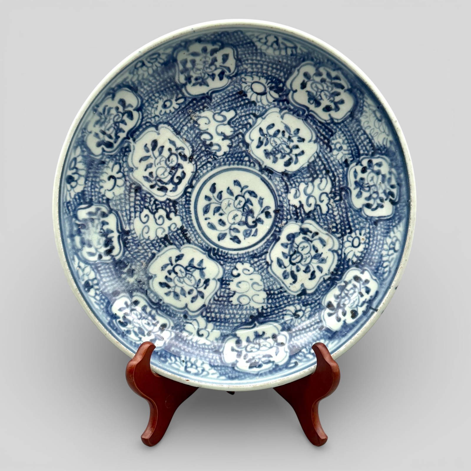 Large Ming Blue and White Charger