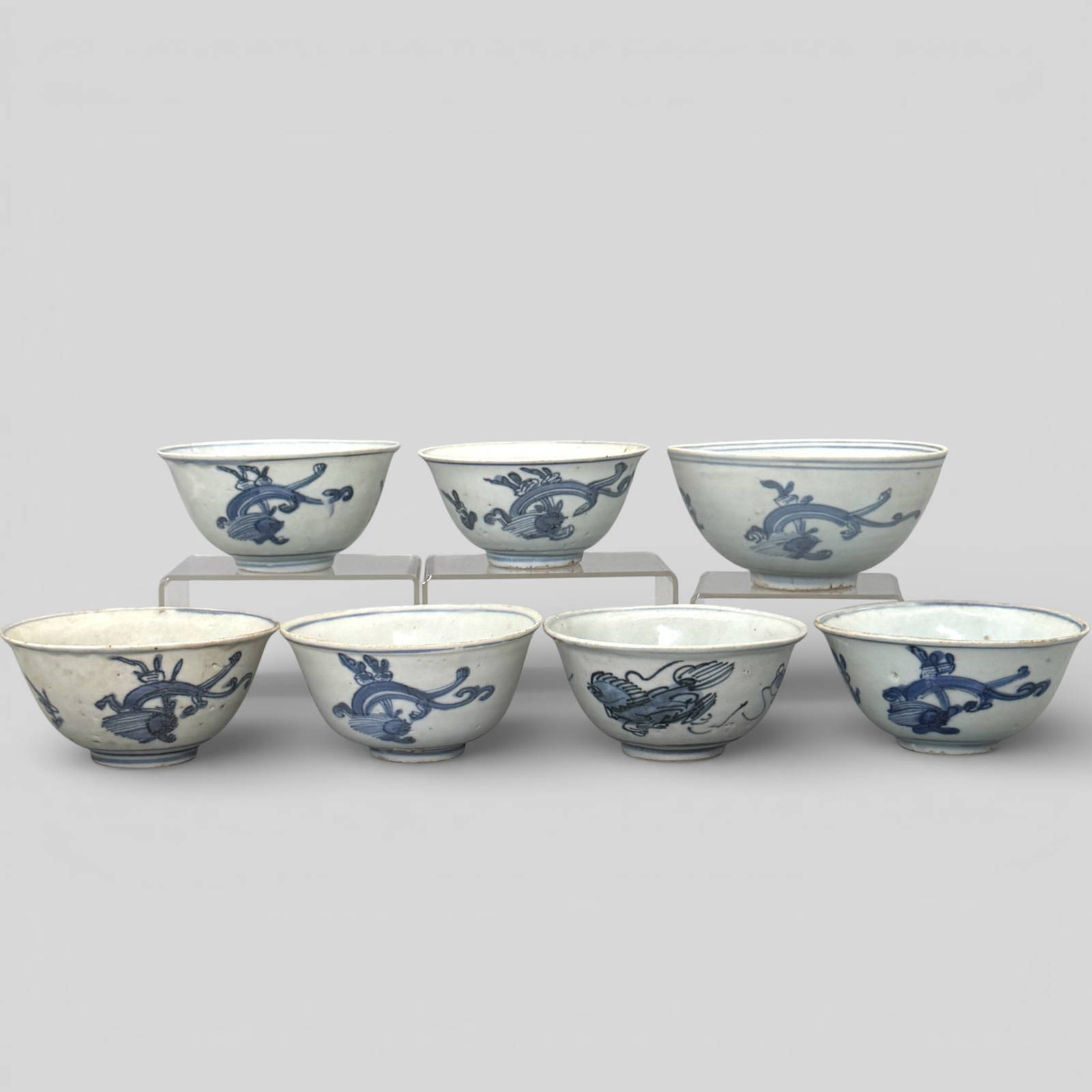 Group of Ming Blue and White Bowls