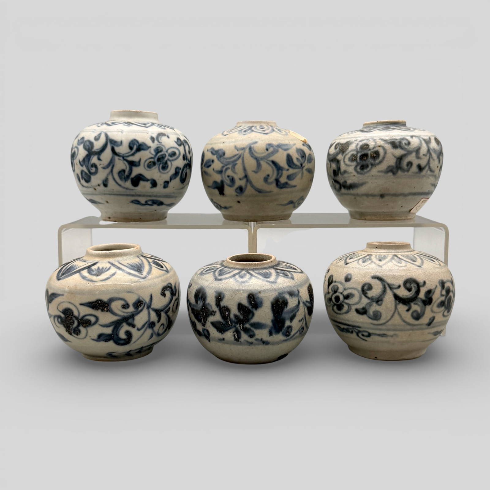 Six Underglaze Blue Ming Period Jars