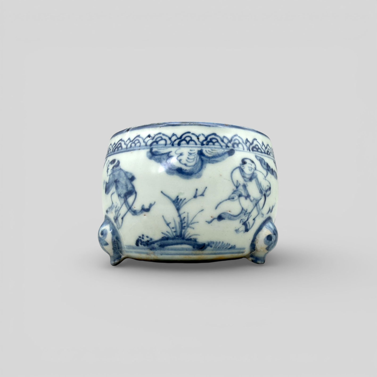 Small Ming Period Planter with Boys at Play (1 of 10)