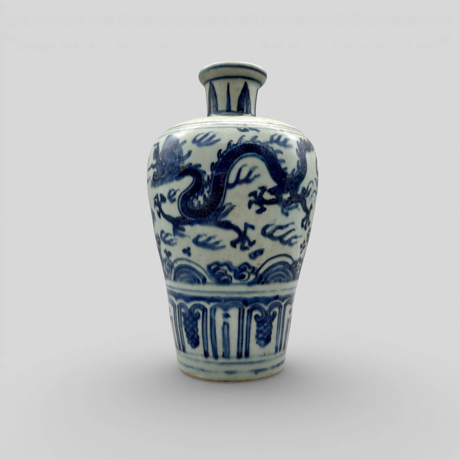 Ming Period Meiping Form Dragon Vase