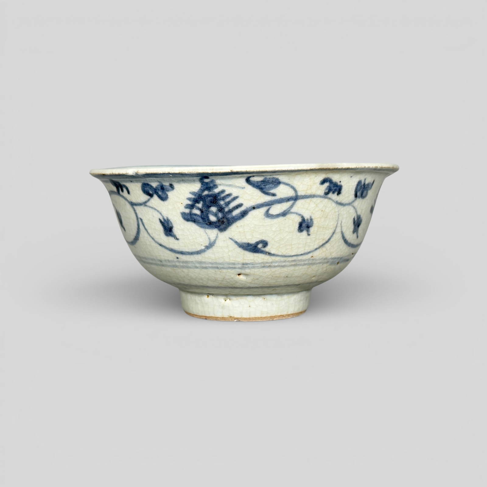 Ming Period Bowl wityh Spiky Blossoms