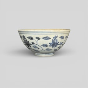 Ming Blue and White Bowl, Jiajing Mark