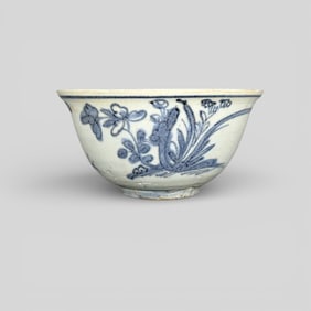 Three Ming Blue and White Bowls