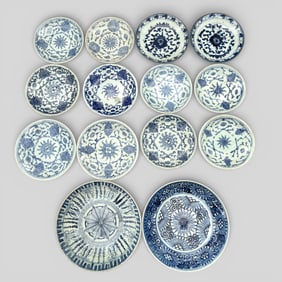 Collection of Late 18th/Early 19th Blue and White Provincial Wares