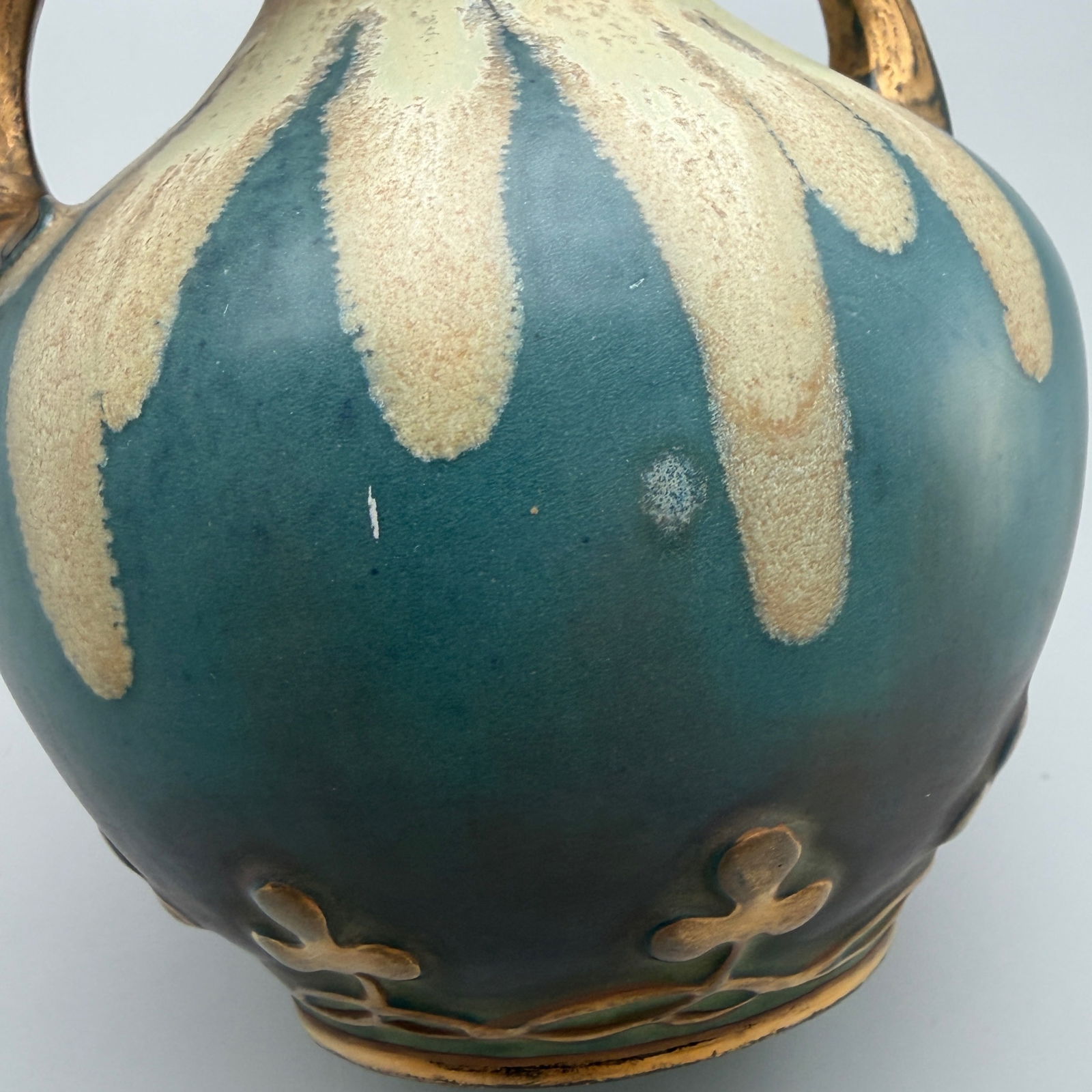 Amphora two handled vase, Scottish roses - 12