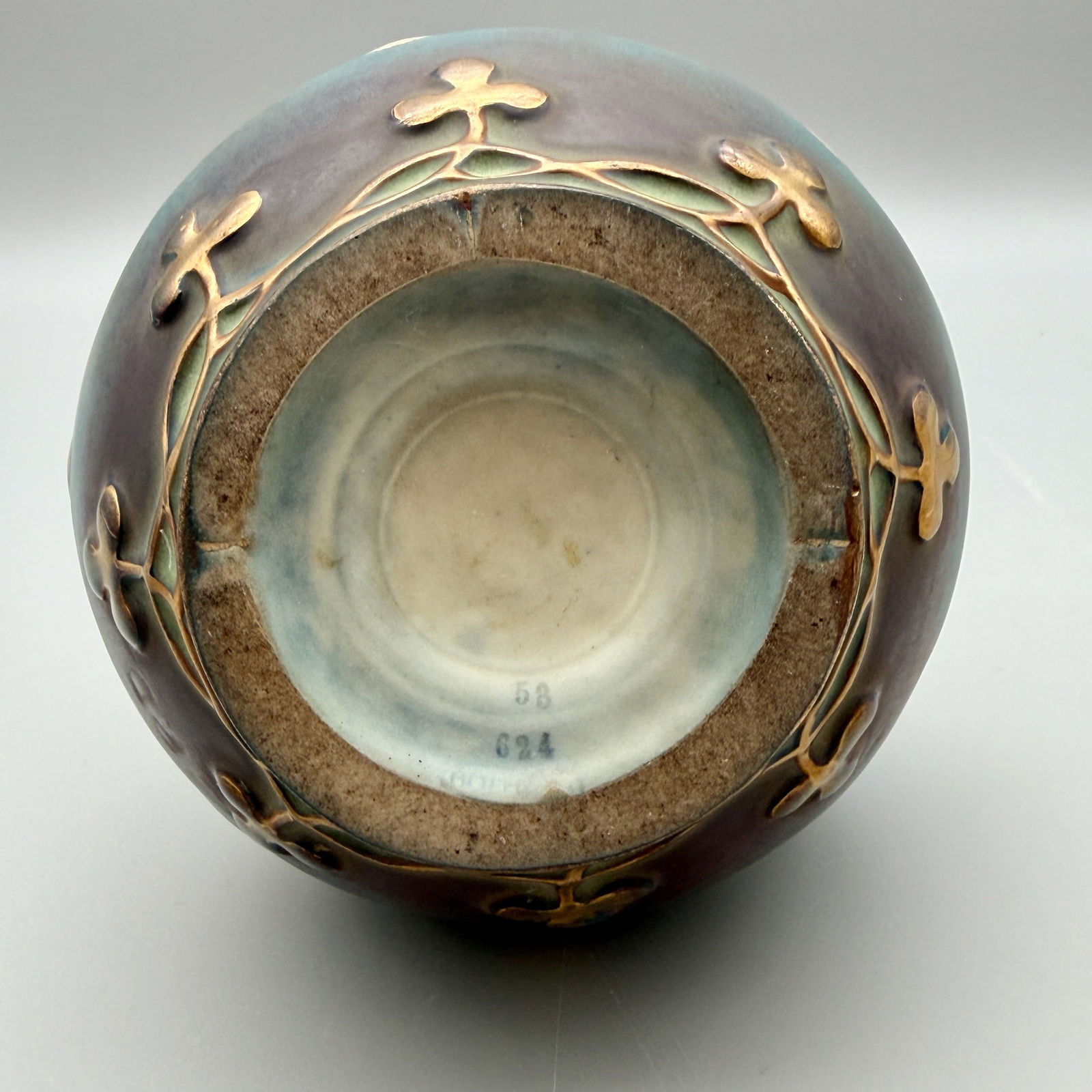 Amphora two handled vase, Scottish roses - 13