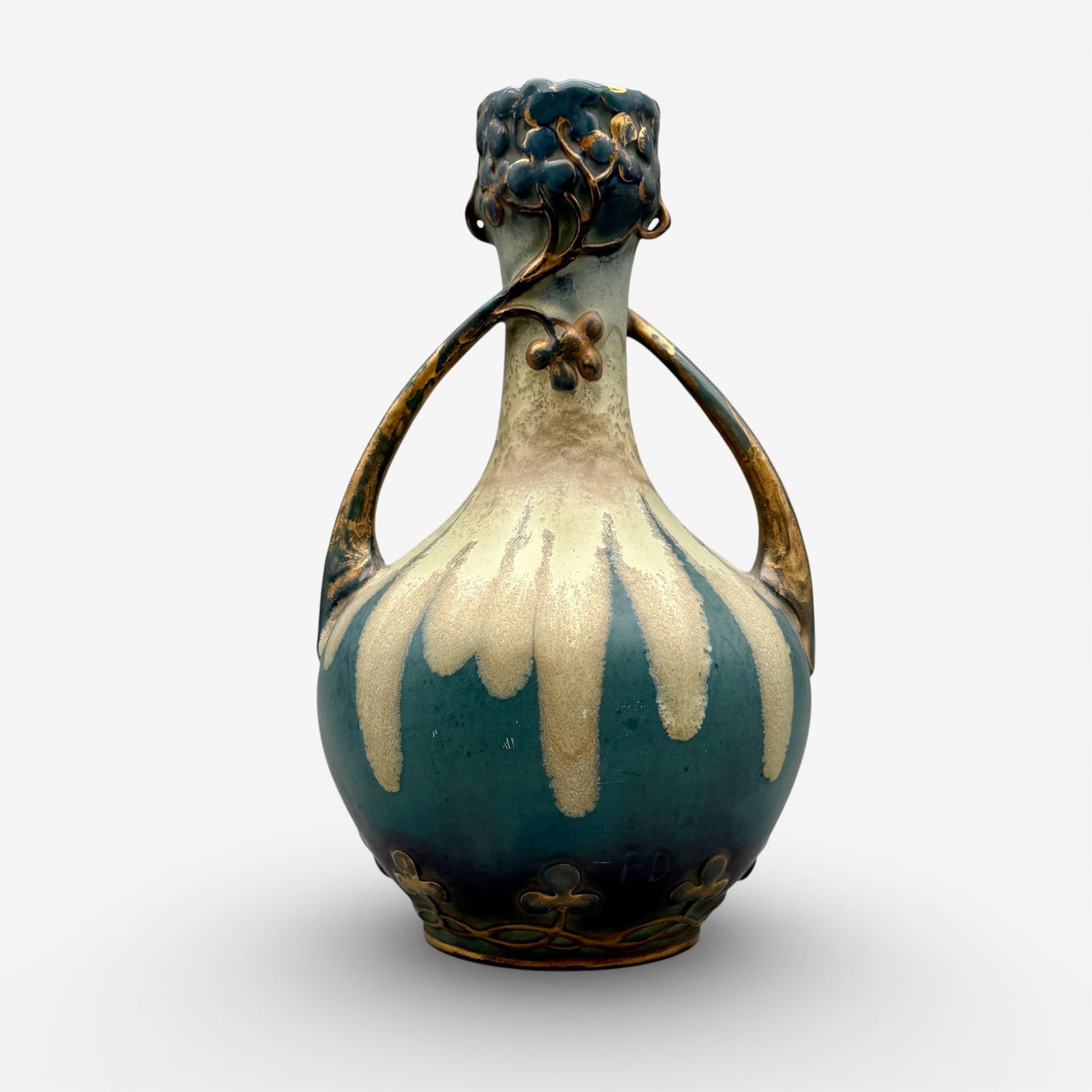 Amphora two handled vase, Scottish roses - 2