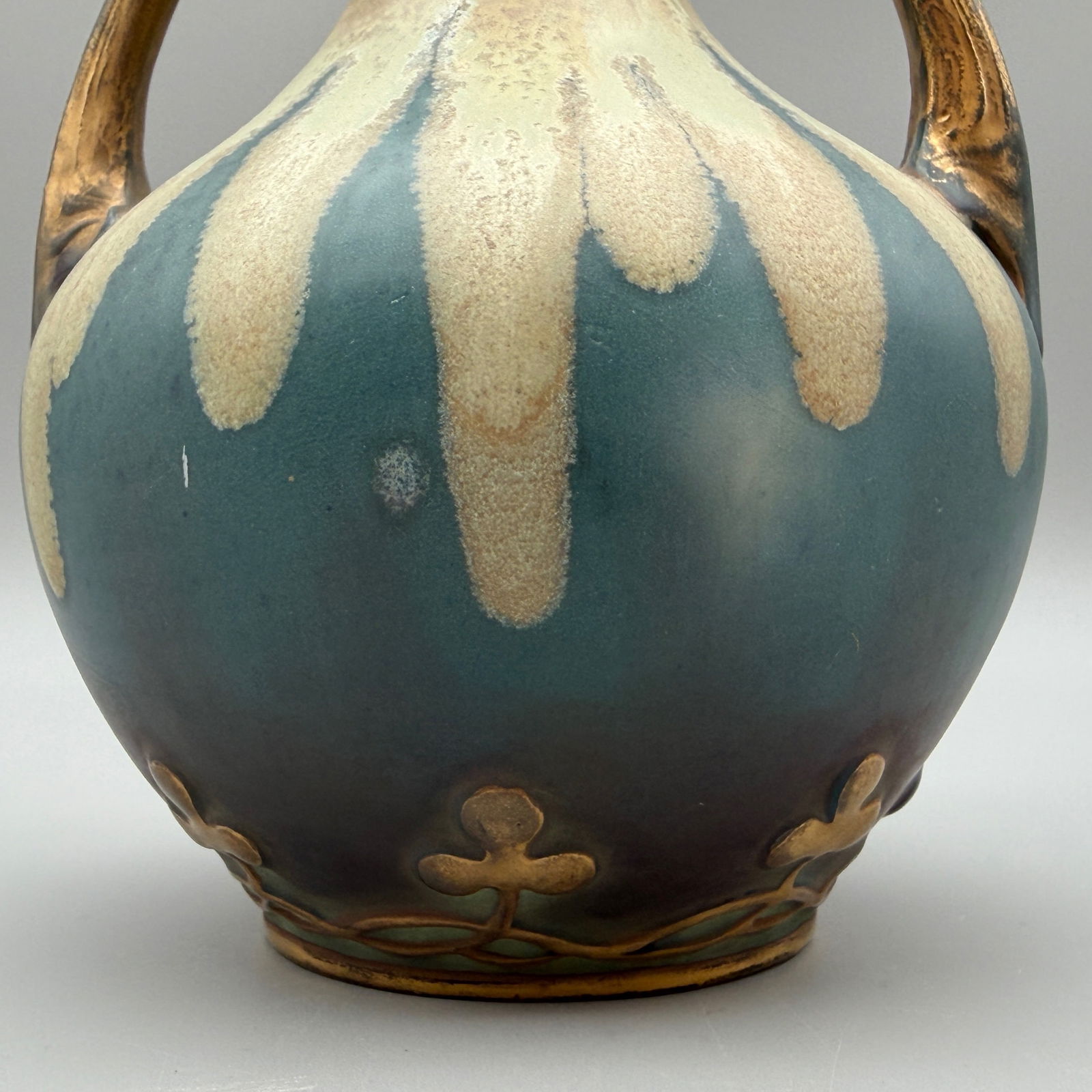 Amphora two handled vase, Scottish roses - 6