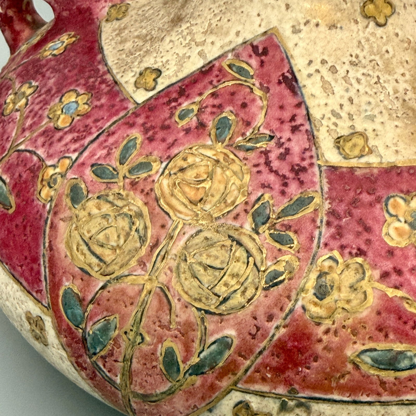 Amphora two handled vase, crystalline glaze - 6