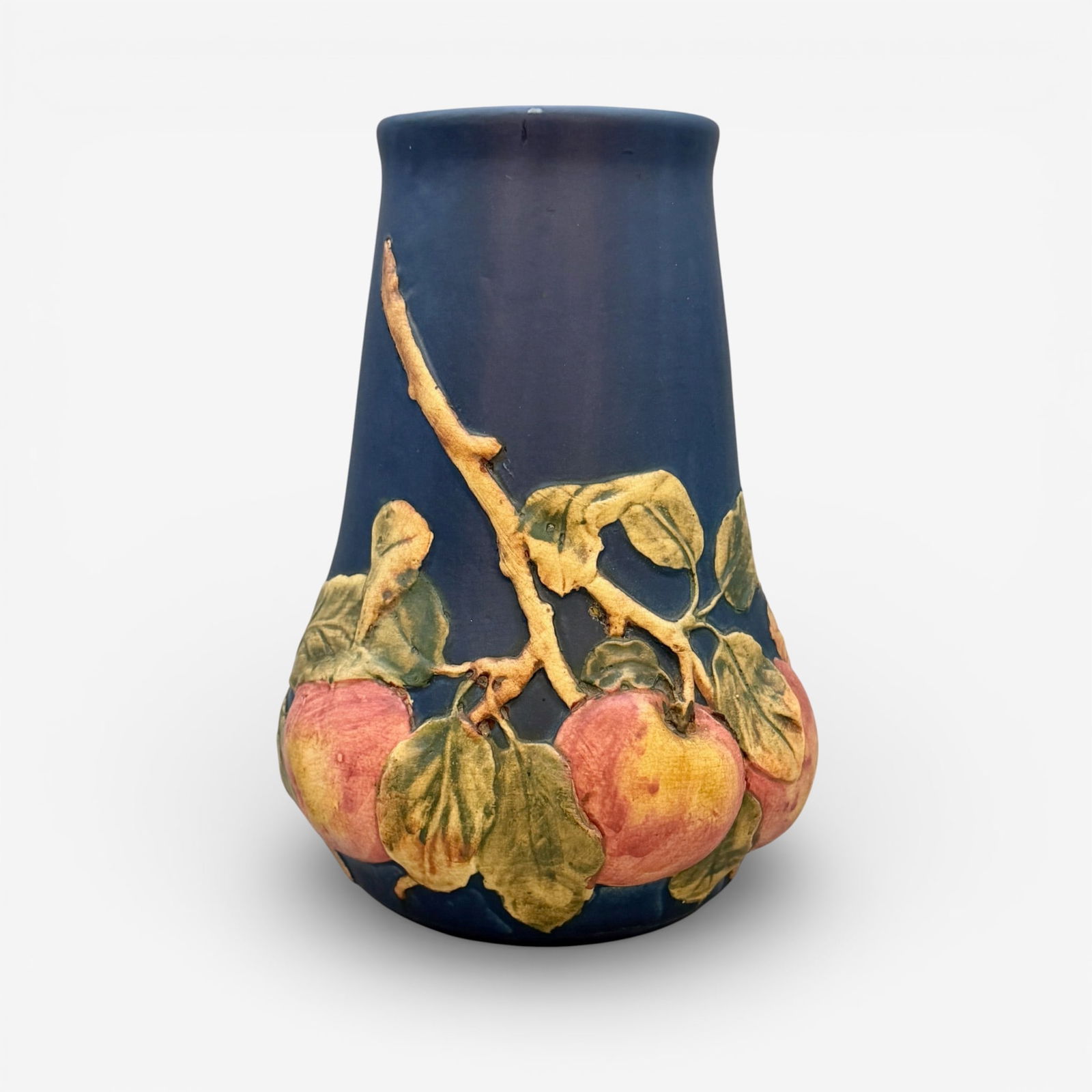 Weller Baldin vase with blue ground (1 of 8)