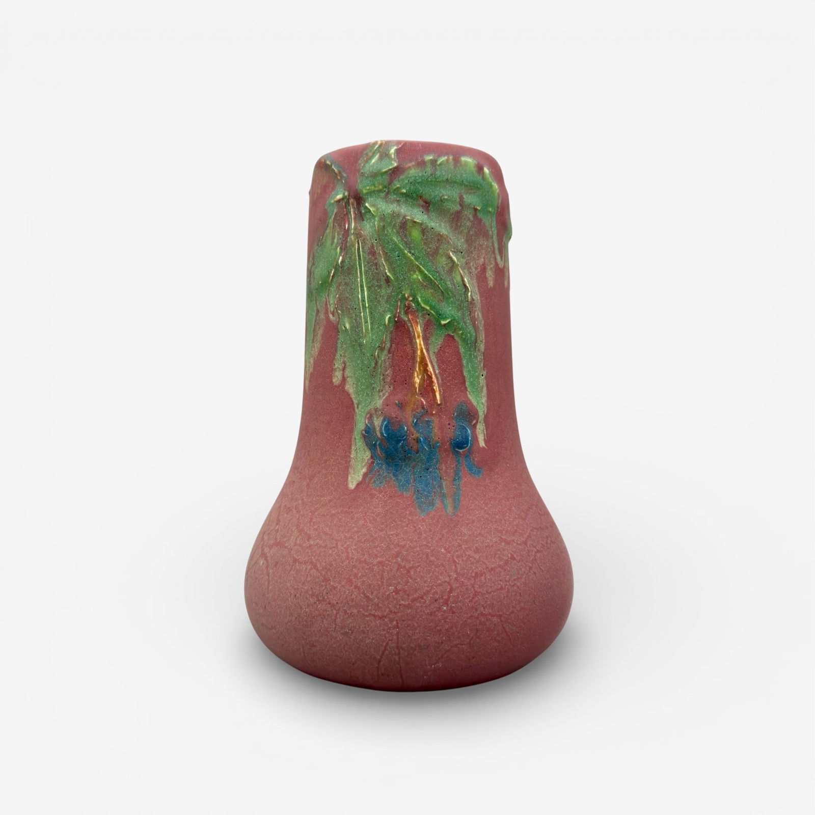 Carved Rookwood Mat glaze vase, Pons, 1908 (1 of 5)