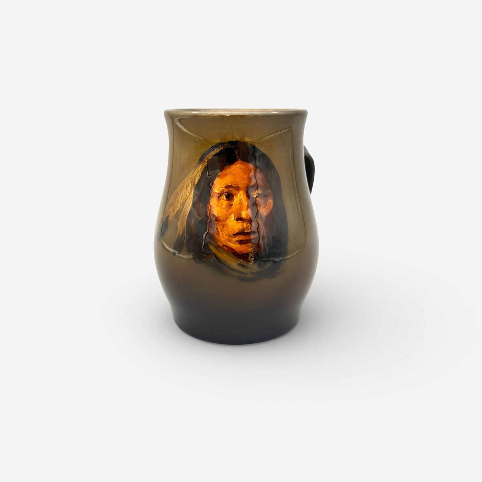 Rookwood Native American portrait, Van Briggle (1 of 7)