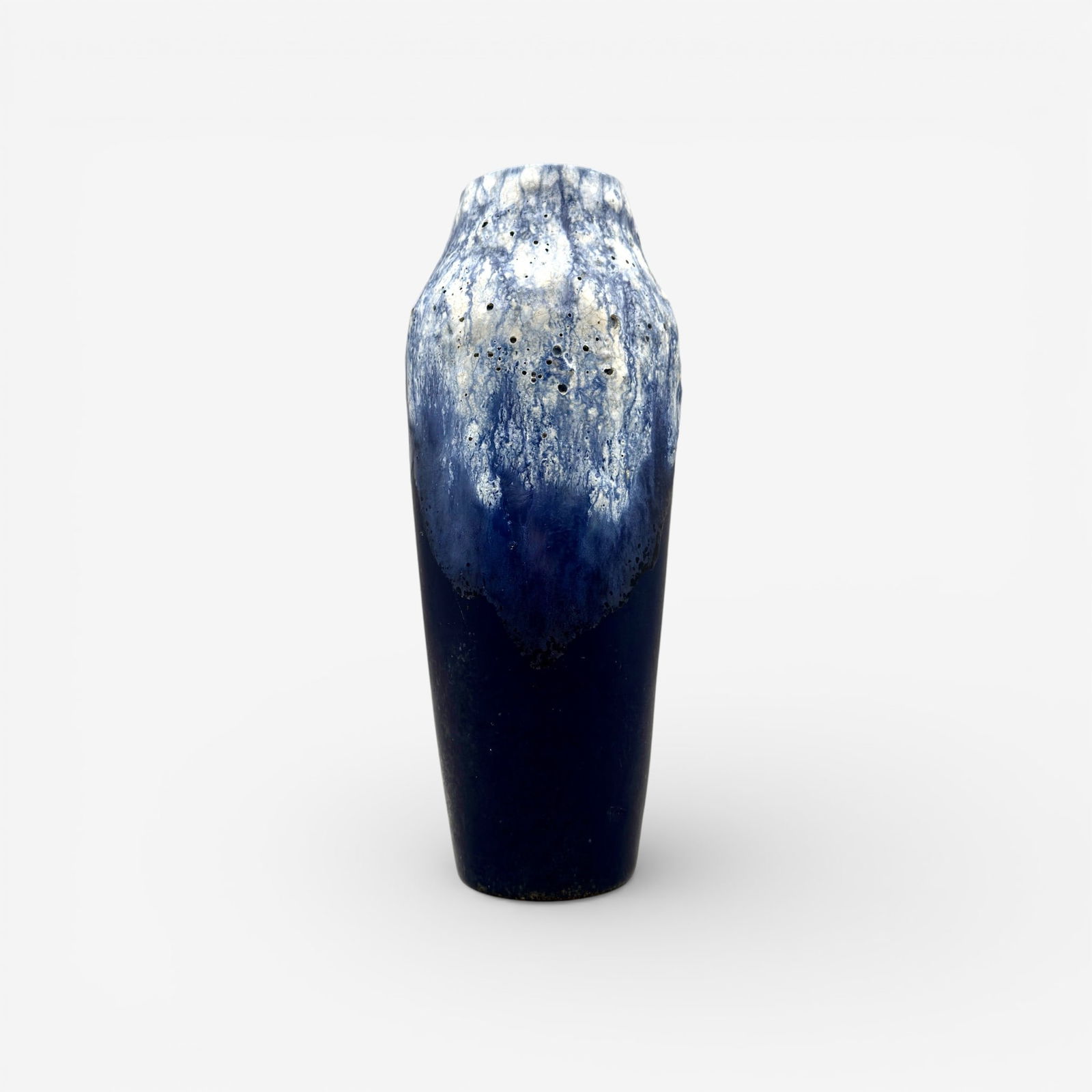 Uncommon Crossware vase, volcanic glaze (1 of 4)