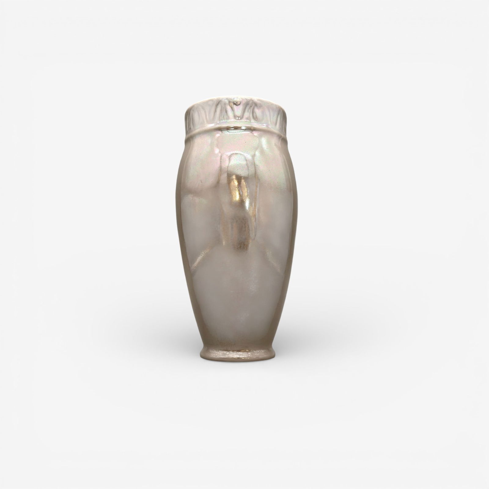 Rookwood Nacreous glaze vase in gray (1 of 7)