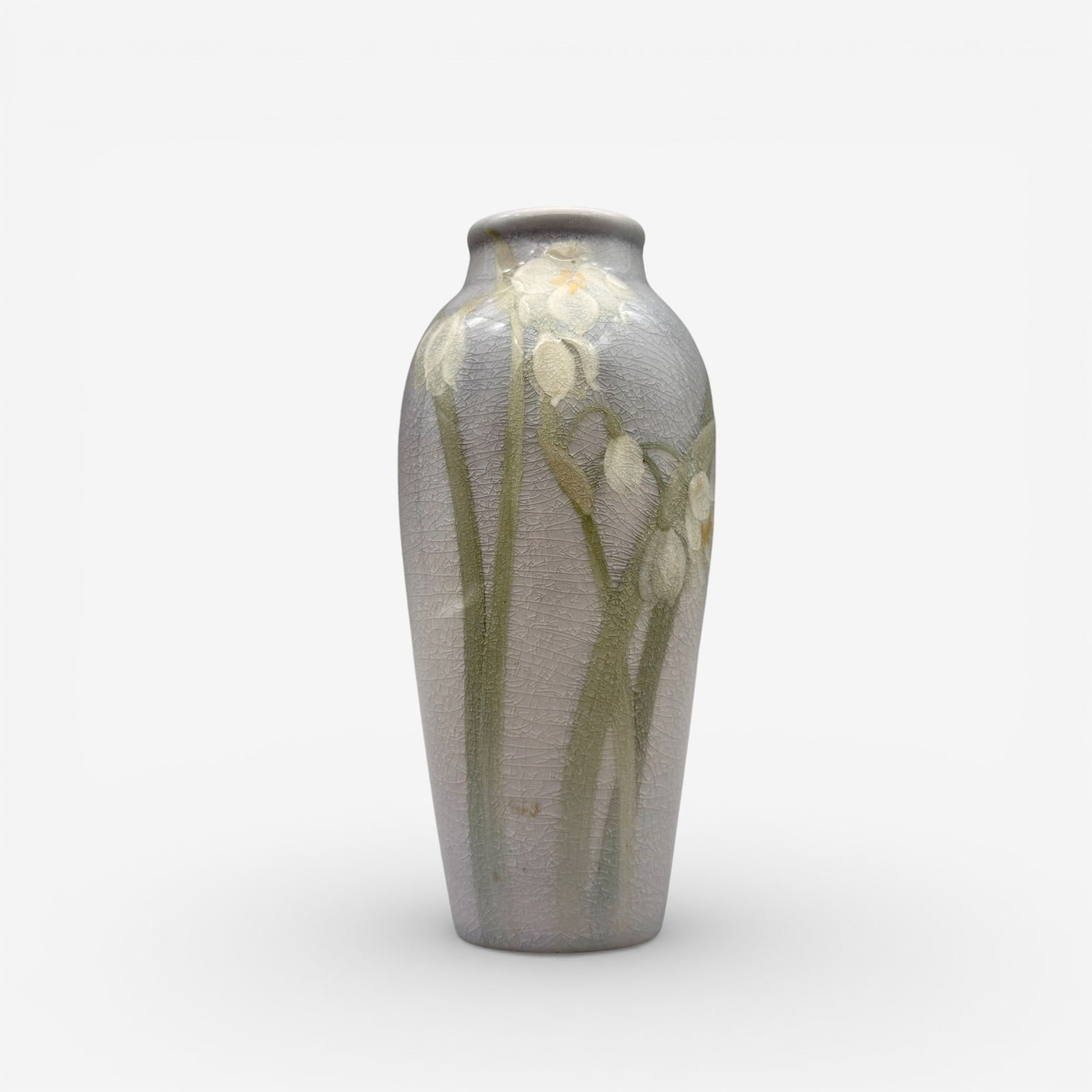 Rookwood Iris gaze vase, Sax, daffodils, 1901 (1 of 5)
