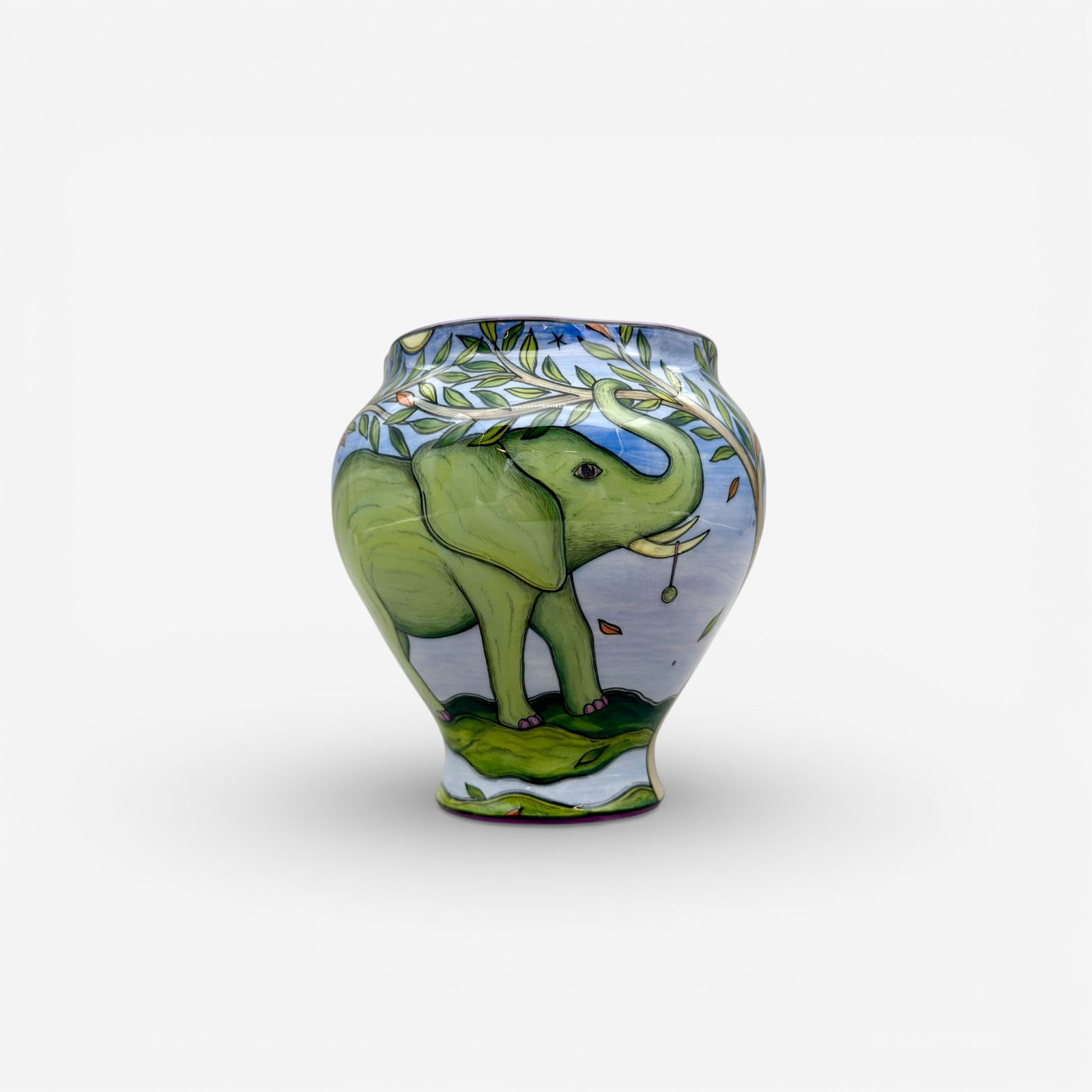 Terri Kern vase, Elephant, tree, chair and book, 2015 (1 of 5)