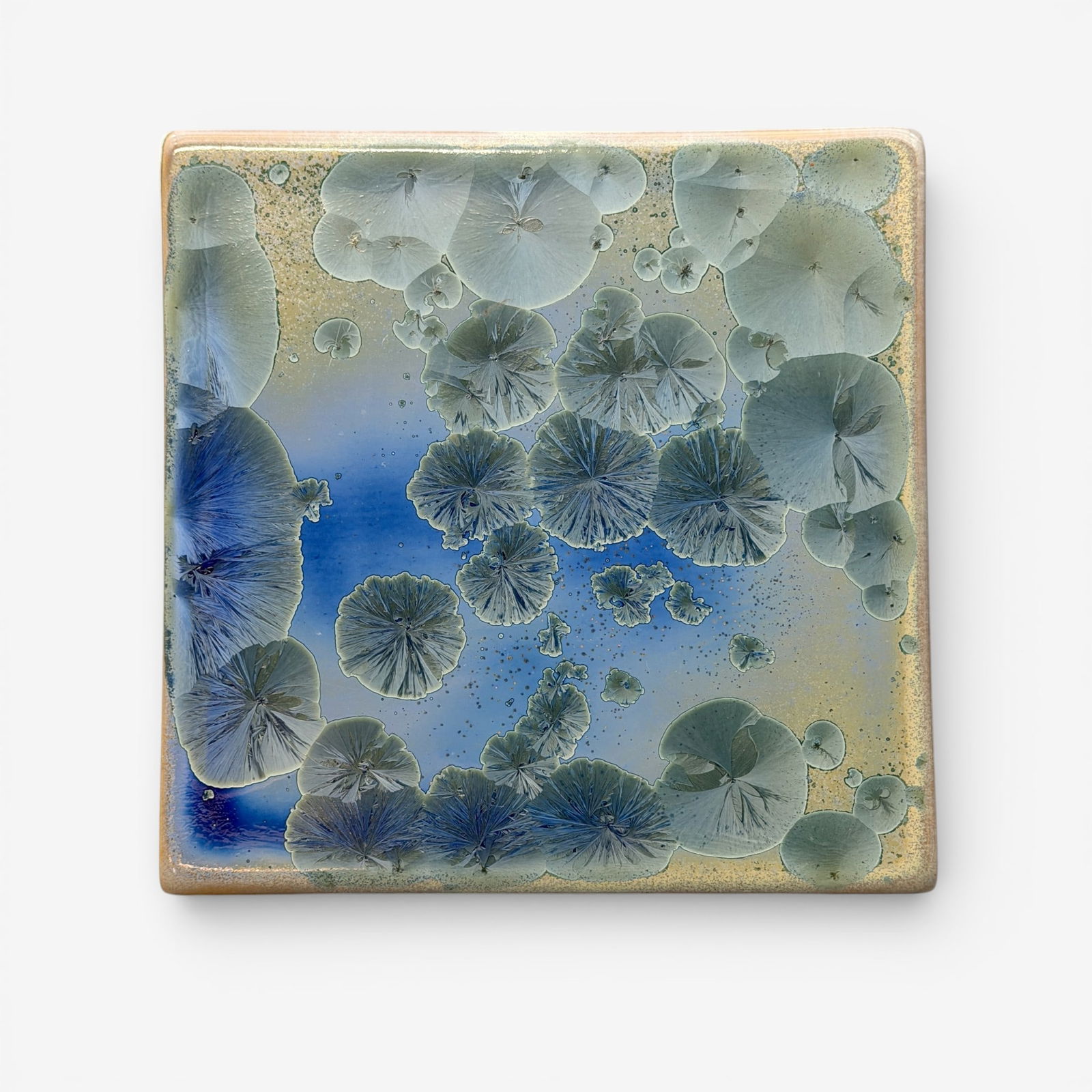 Modern day Rookwood crystalline glaze test tile (1 of 8)