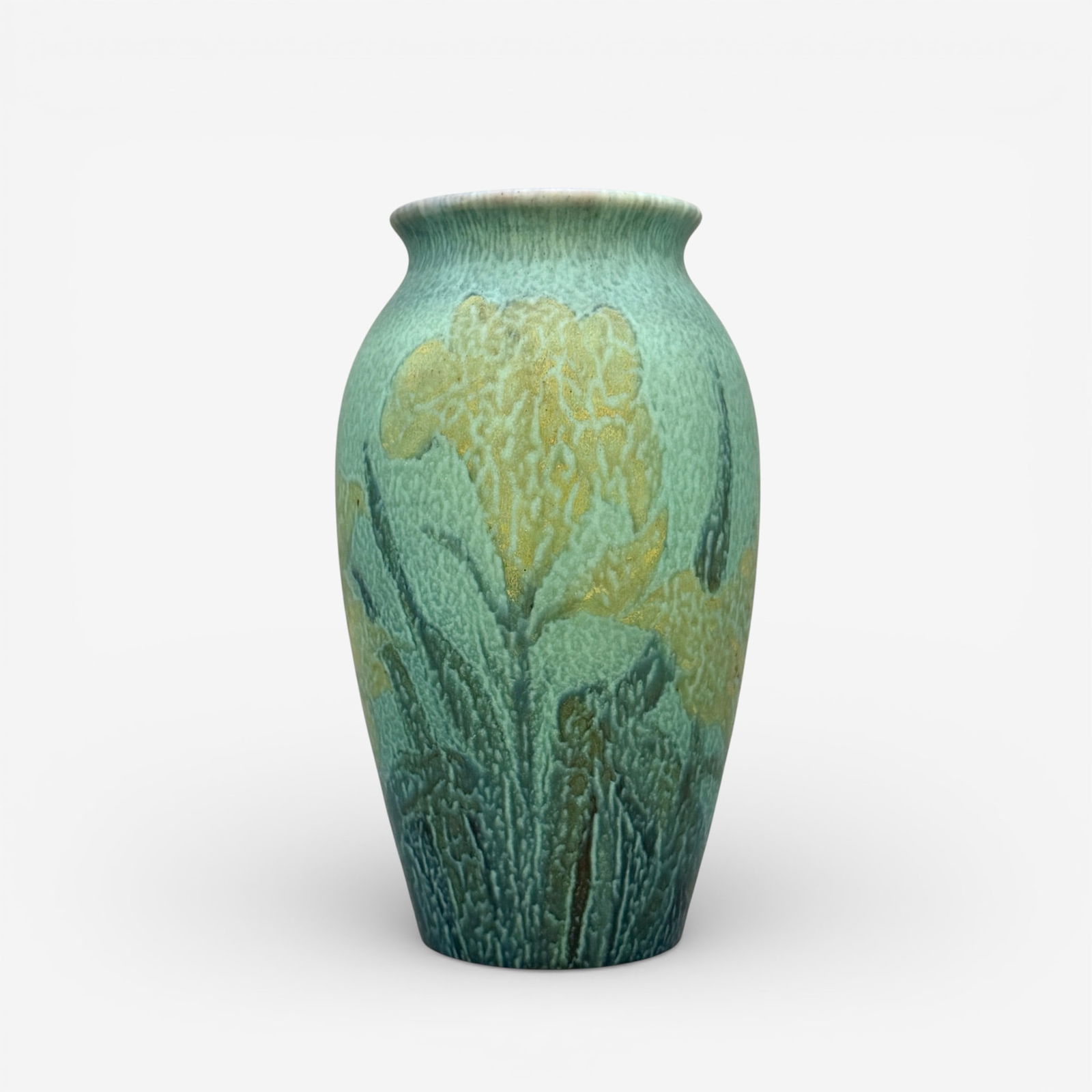 Rookwood Decorated Mat vase, day lilies, Pullman, 1929. (1 of 8)