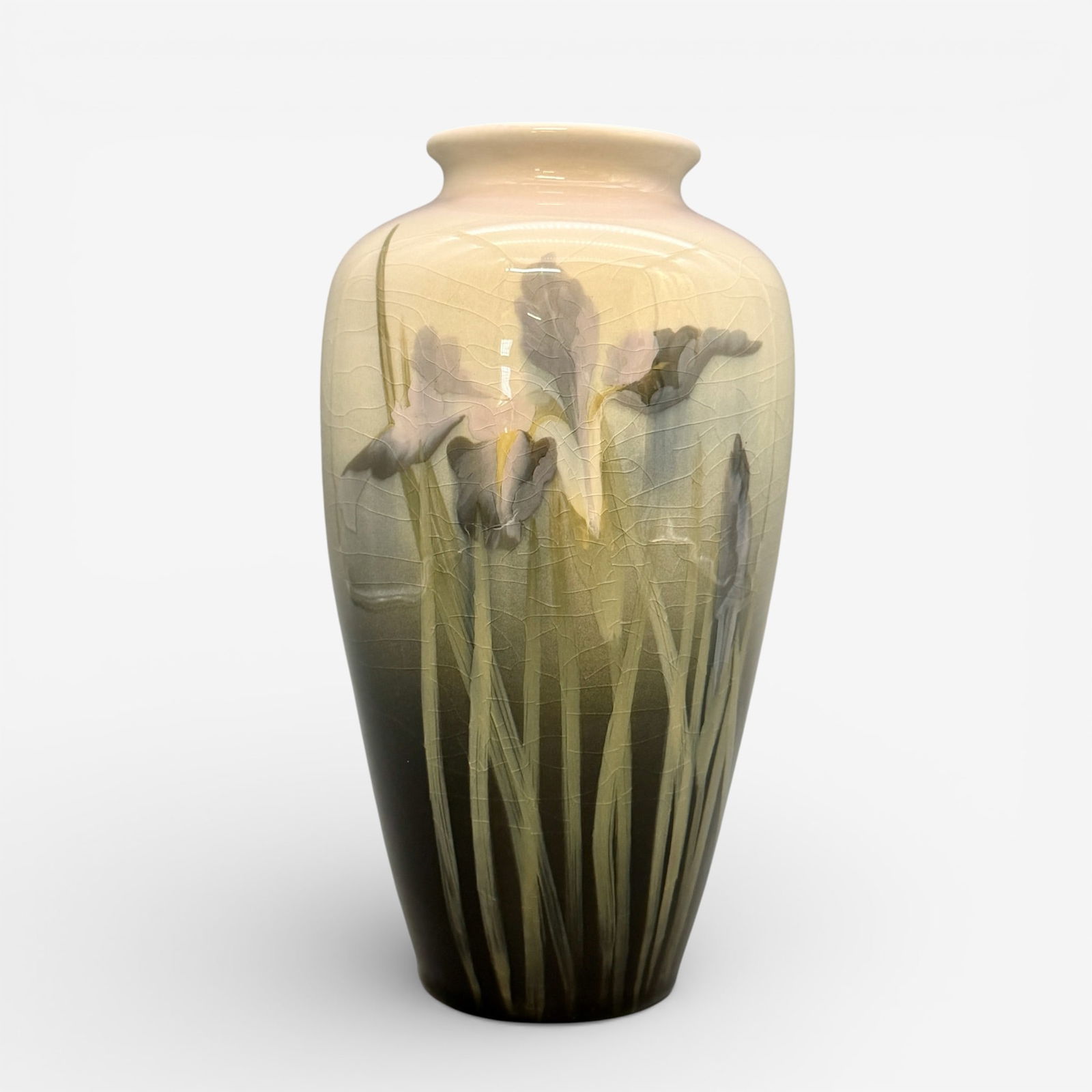 Rookwood Iris glaze vase, Japanese Irises, Coyne (1 of 7)