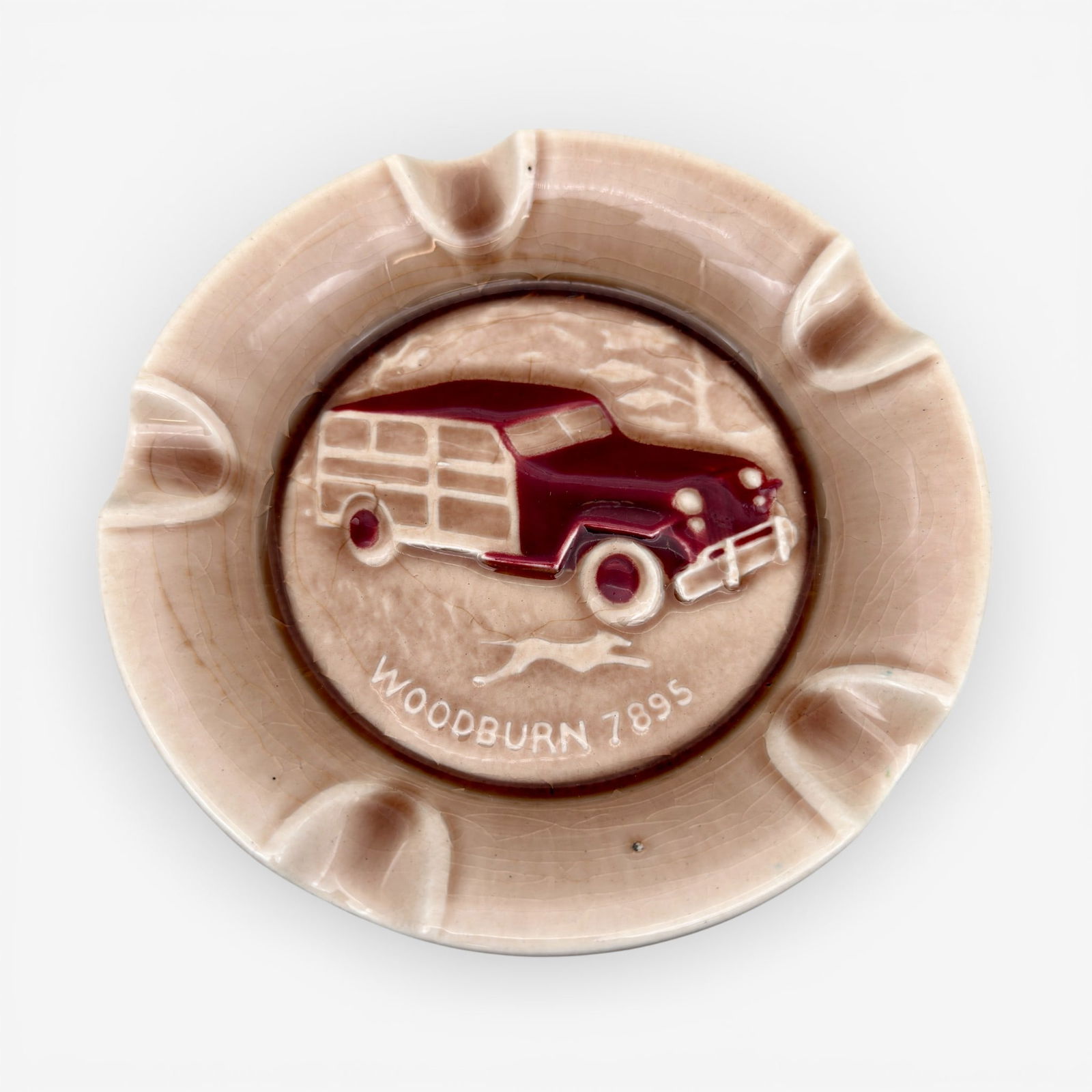 Rookwood Willys Auto advertising tray, 1949 (1 of 3)