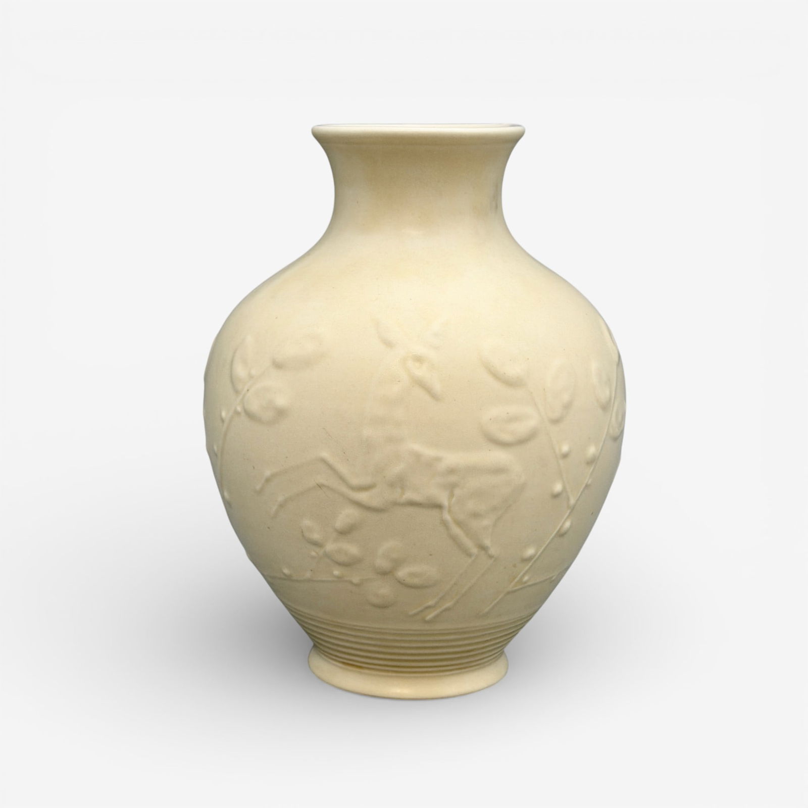 Rookwood Gazelle vase in white mat, 1932 (1 of 6)