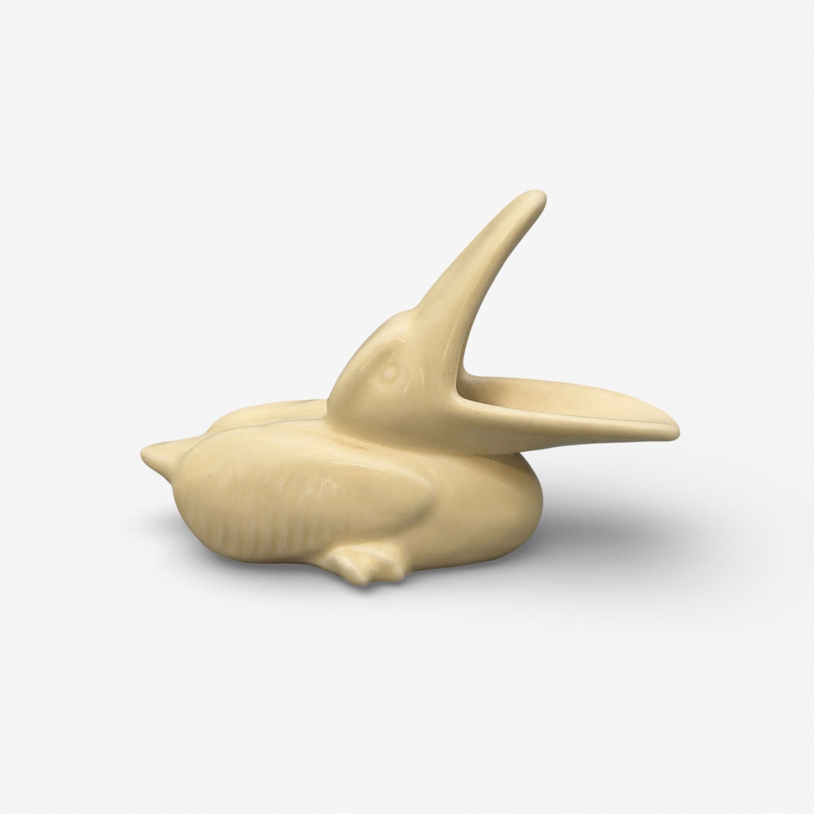 Rookwood Pelican paperweight, white mat, 1931 (1 of 5)