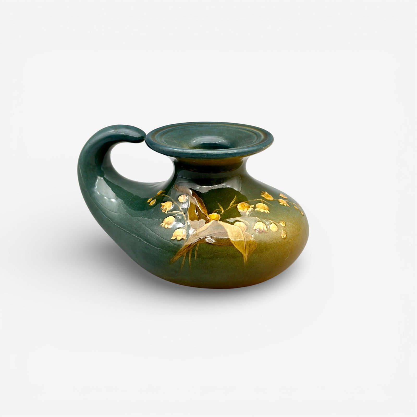 Standard glaze Rookwood candle holder, Asbury, 1894 (1 of 5)