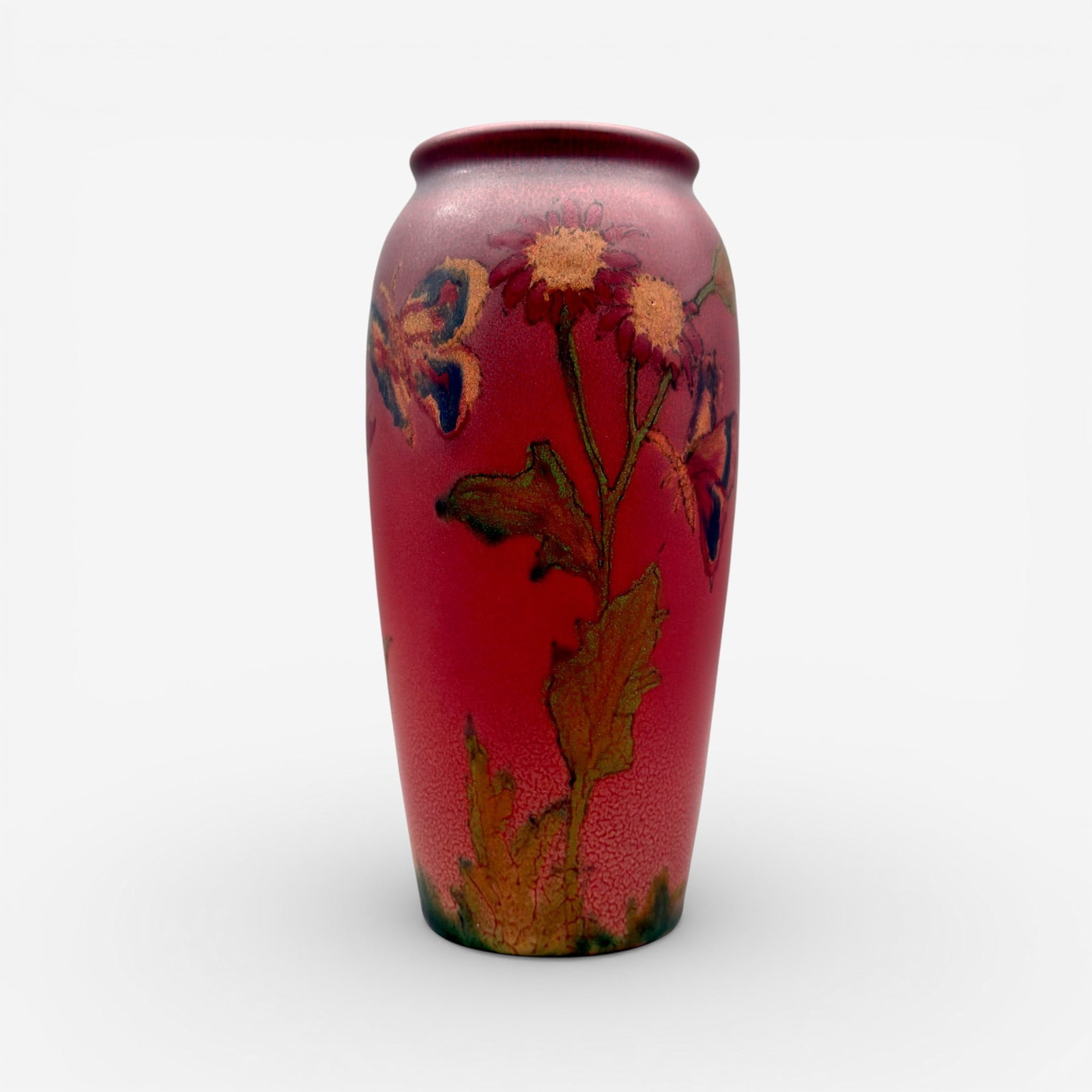 Rookwood Decorated Mat, Butterflies, Lincoln, 1921 (1 of 8)