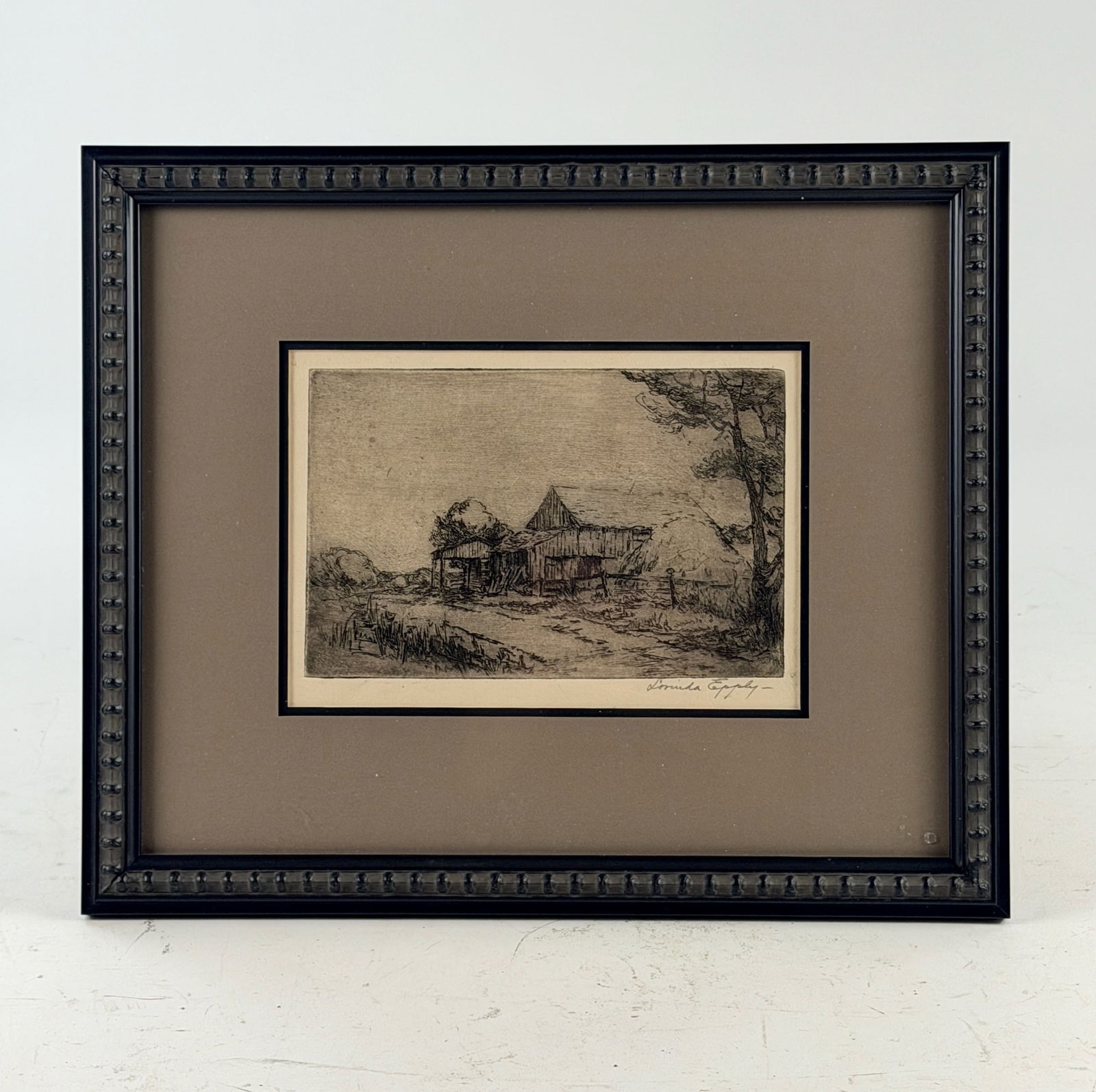 Three nicely framed Lorinda Epply etchings - 5