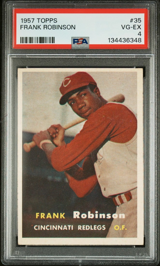 1957 Topps 35 Frank Robinson Rookie PSA 4 (1 of 2)