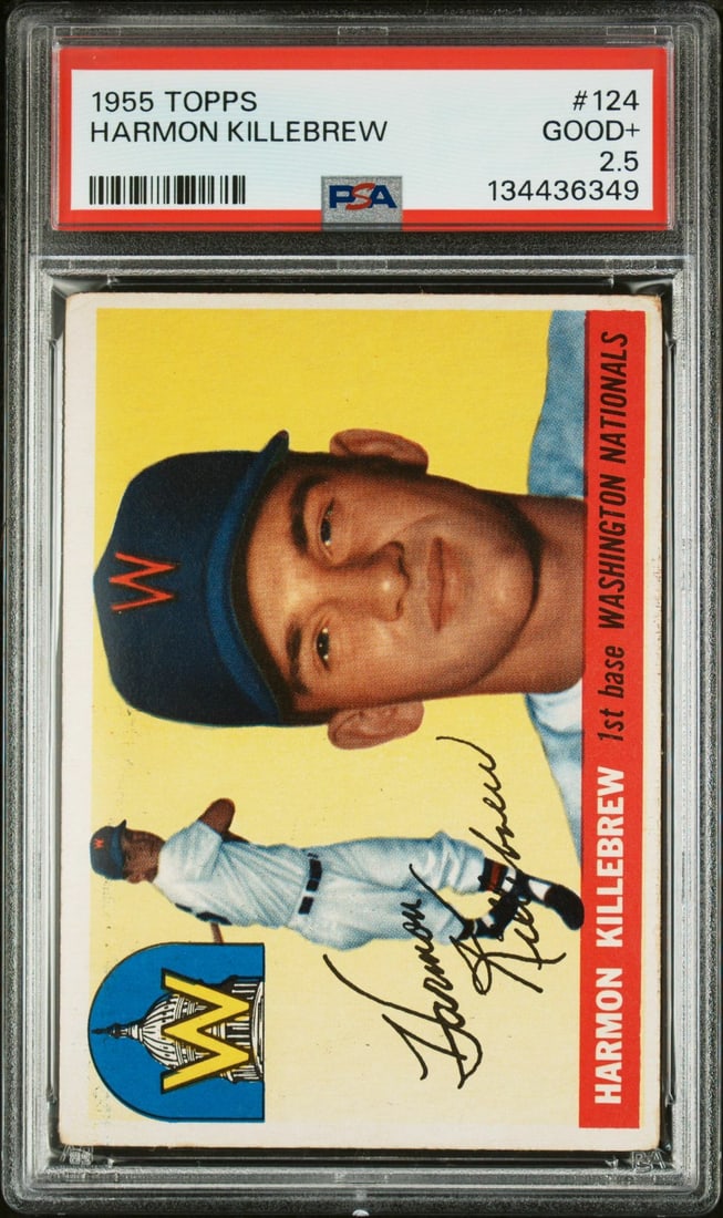 1955 Topps 124 Harmon Killebrew PSA 2.5 (1 of 2)