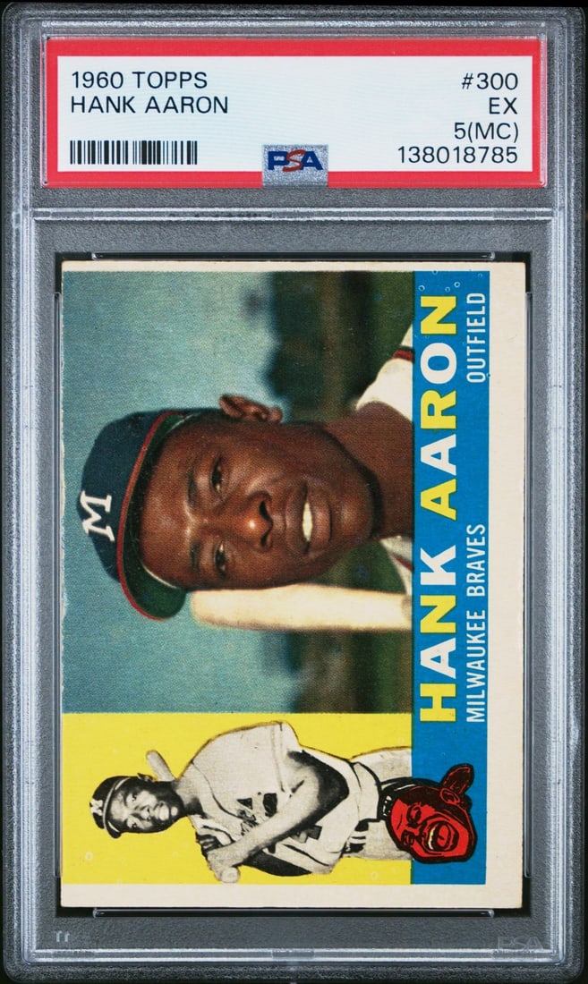 1960 Topps 300 Hank Aaron PSA 5 MC (1 of 2)