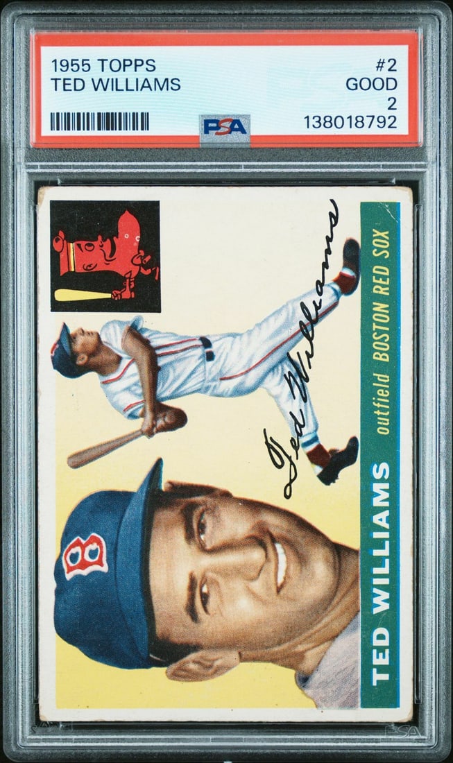 1955 Topps 2 Ted Williams PSA 2 (1 of 2)