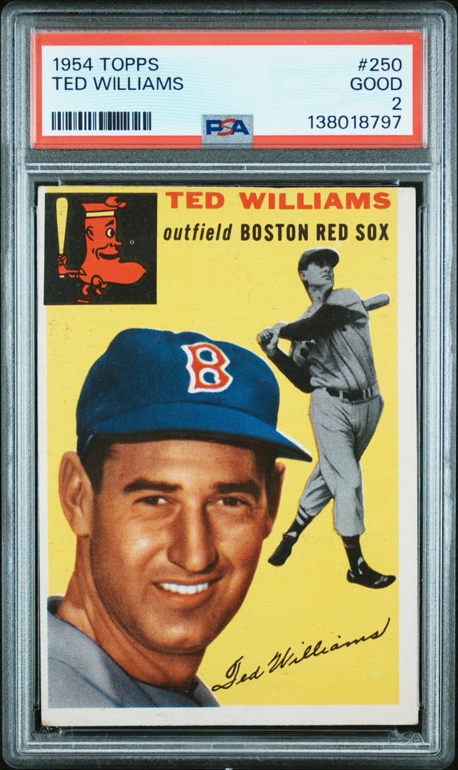 1954 Topps 250 Ted Williams PSA 2 (1 of 2)