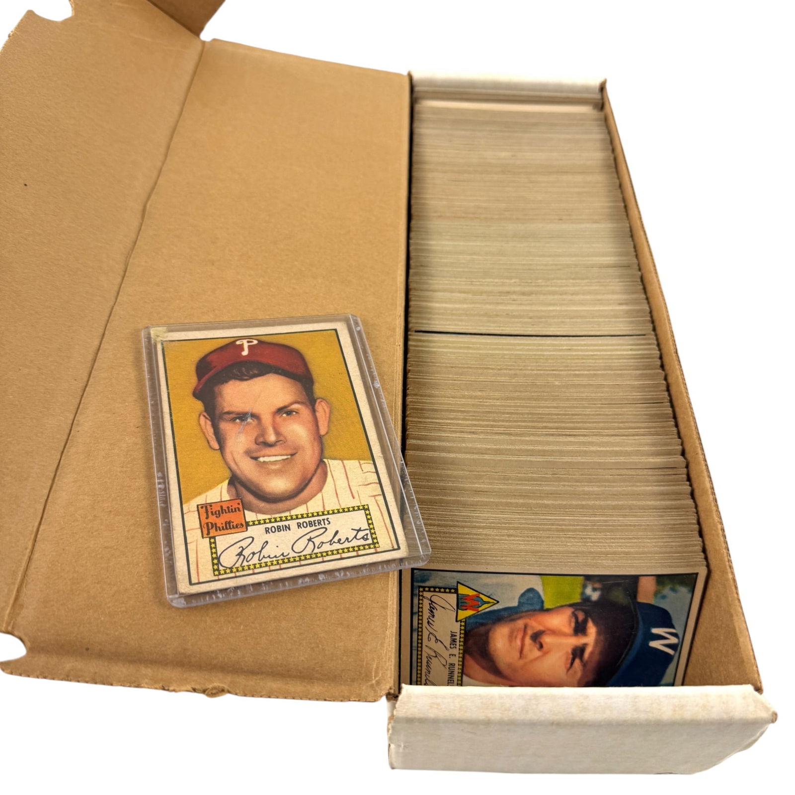 1952 Topps Robust Set with 51/97 High Number Cards: A 1952 Topps set of cards, complete in the run-up to #311 except for the following cards, all of which are included separately in this sale: #48 Joe Page (both bios); #49 Jonny Sain (both bios); #26